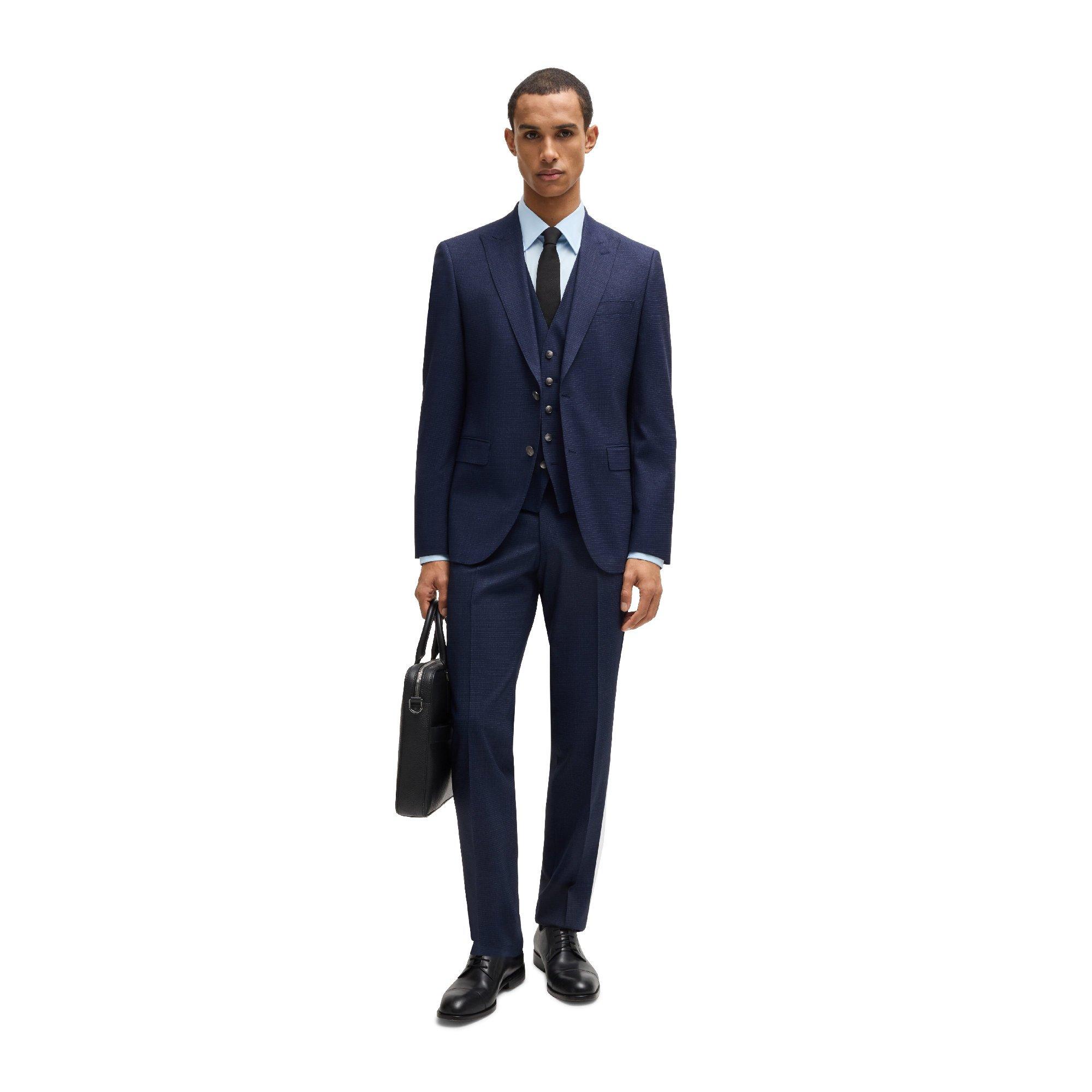 Dark Blue - Boss - Men's H Jeckson Suit - 1