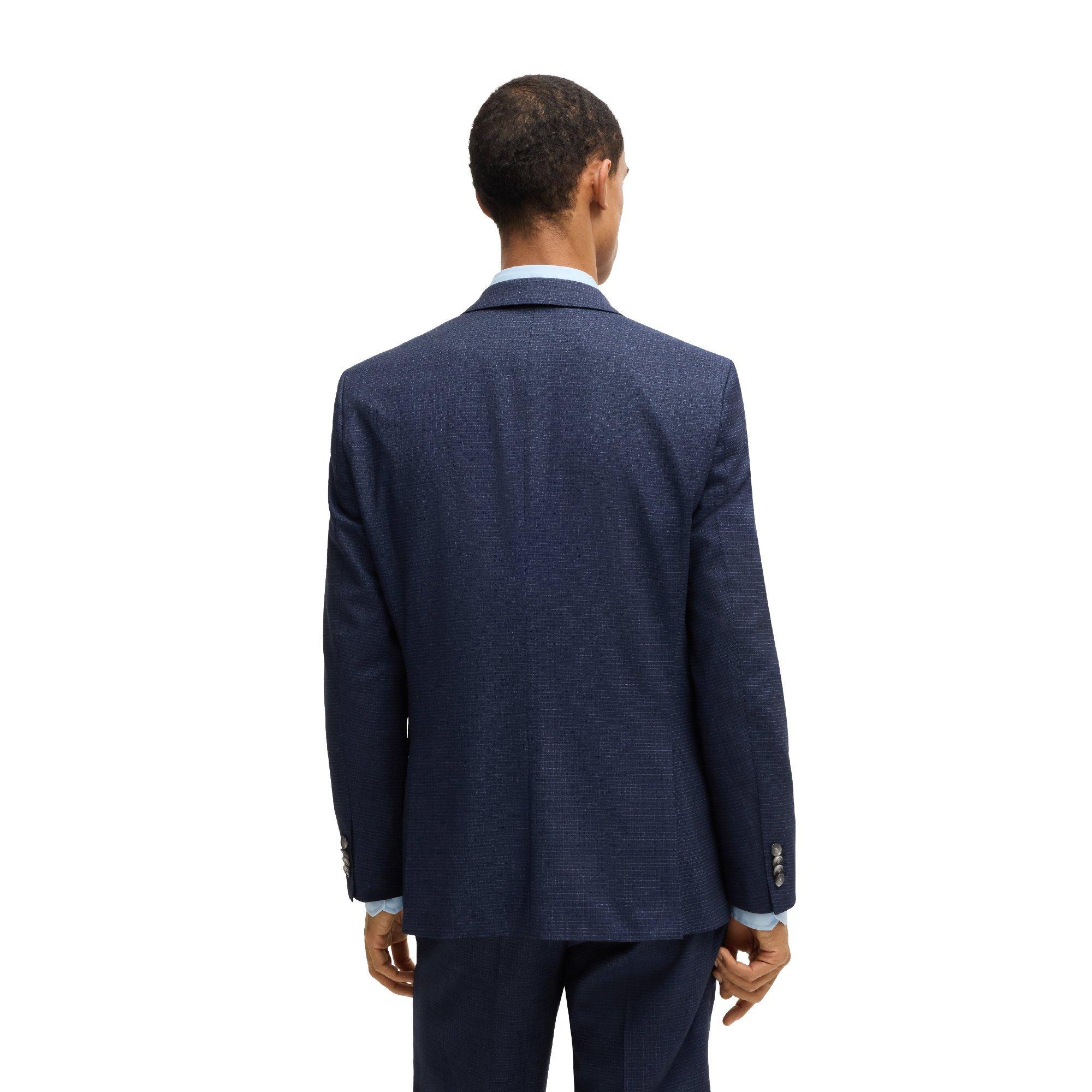 Dark Blue - Boss - H-Jeckson-3pcs-241 10271264 01 Suit Mens - 4