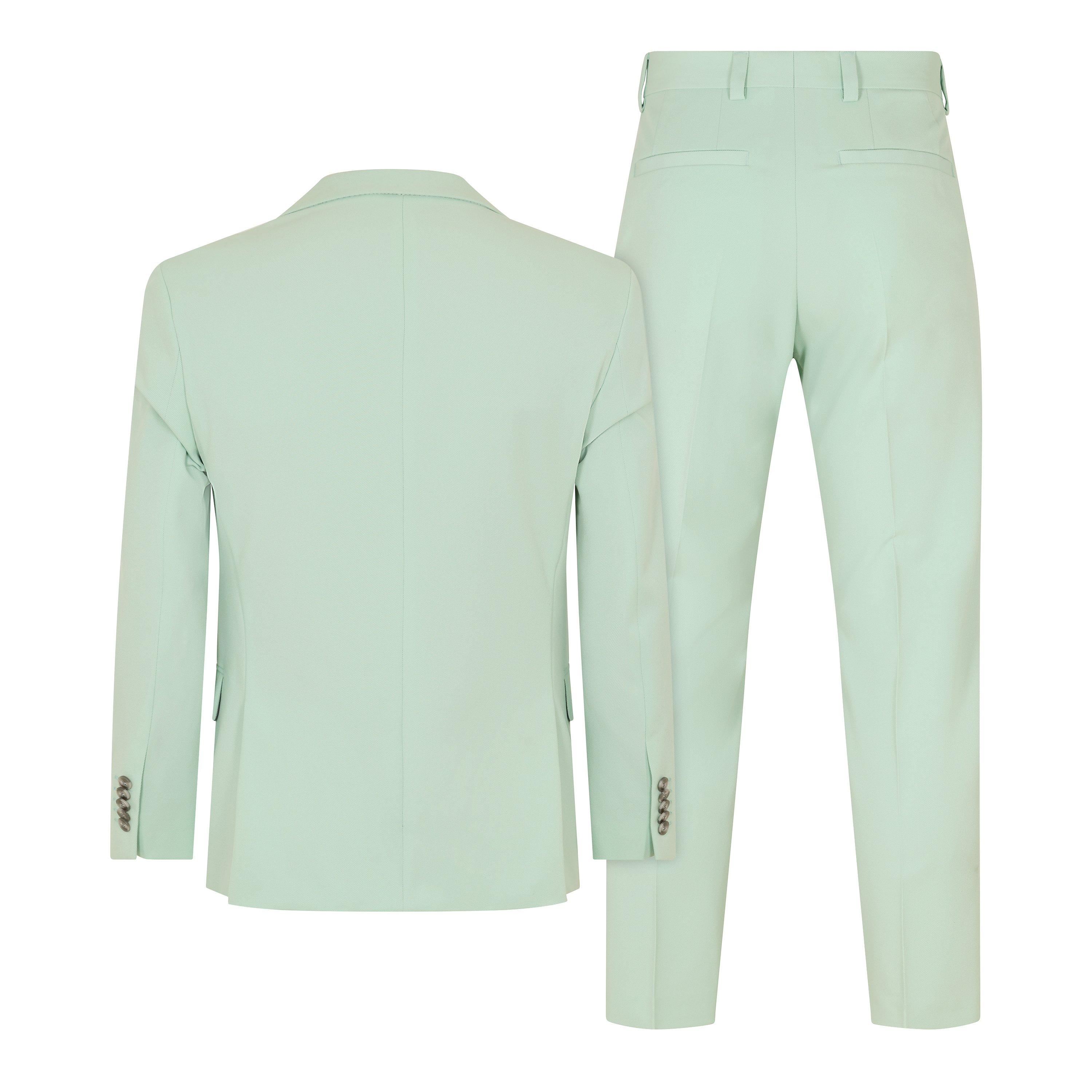 Pastel Green - Boss - Men's Kris Teaganfx Suit - 2