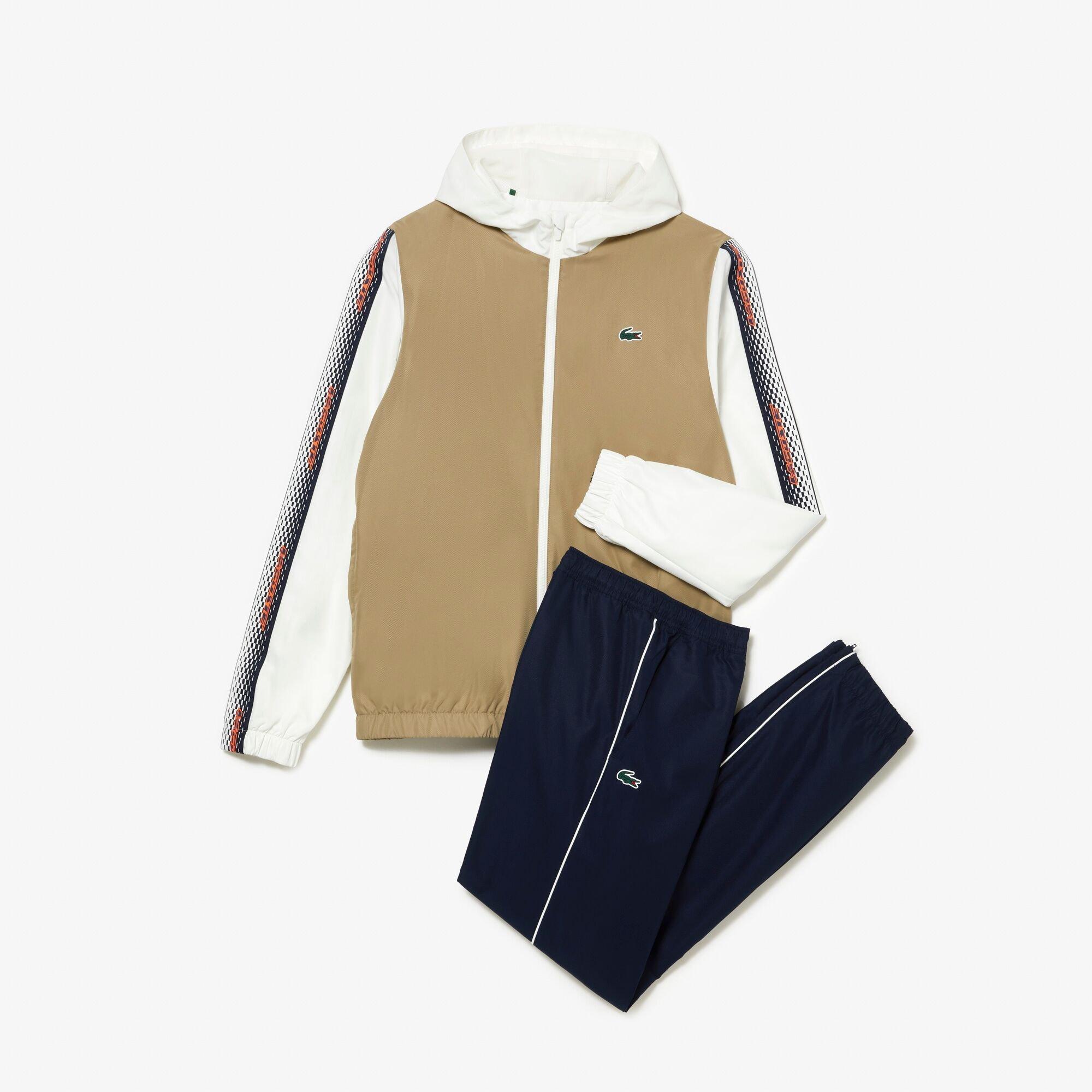 Lacoste Boys Poly Pongee Tracksuit in Black