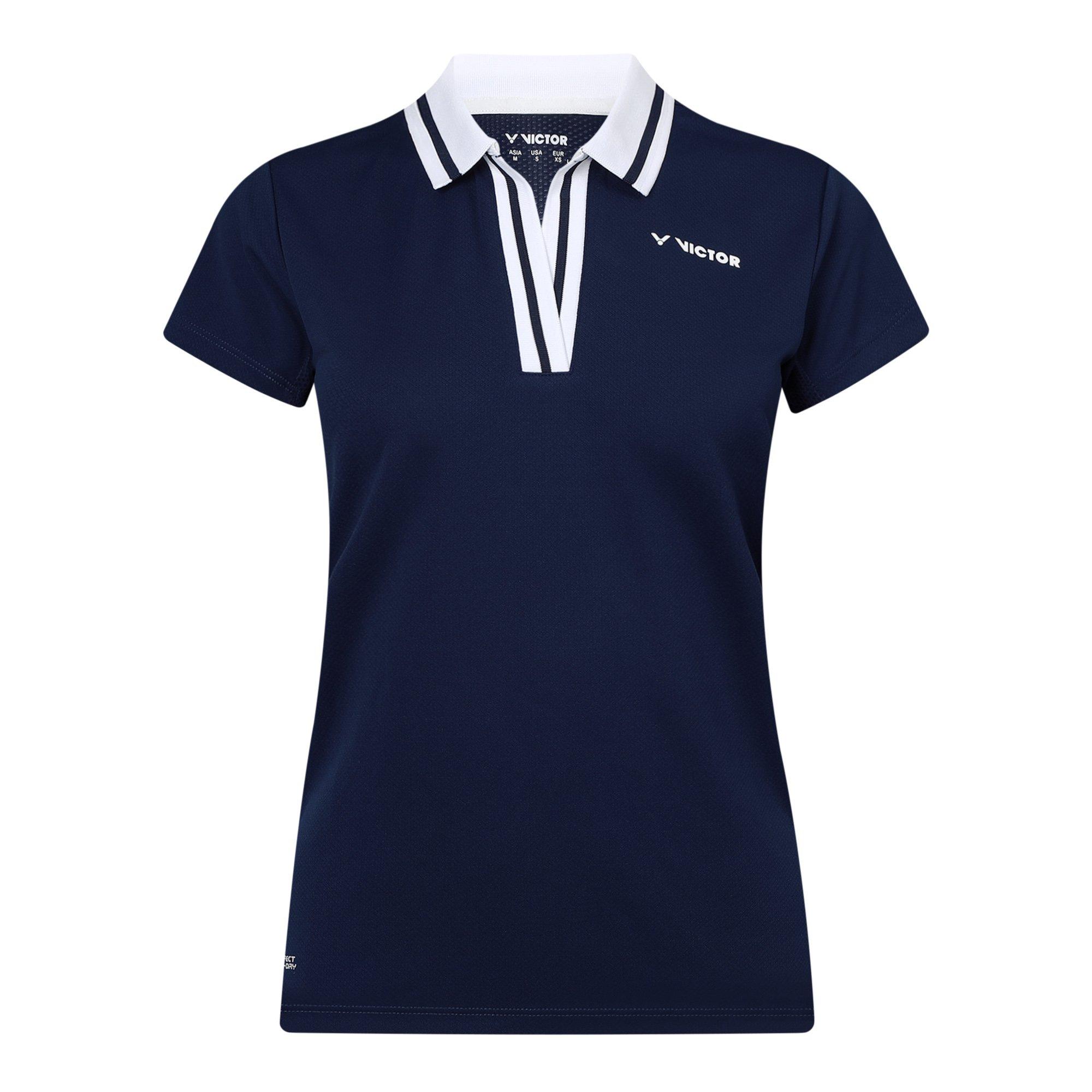 Navy Blue - Victor - Women's Short Sleeve Performance Polo Shirt - 1