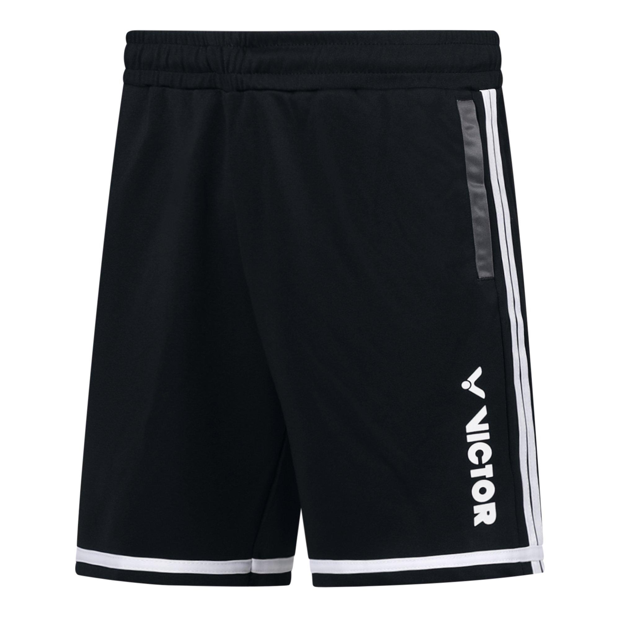 Black - Victor - Men's Performance Tennis Shorts