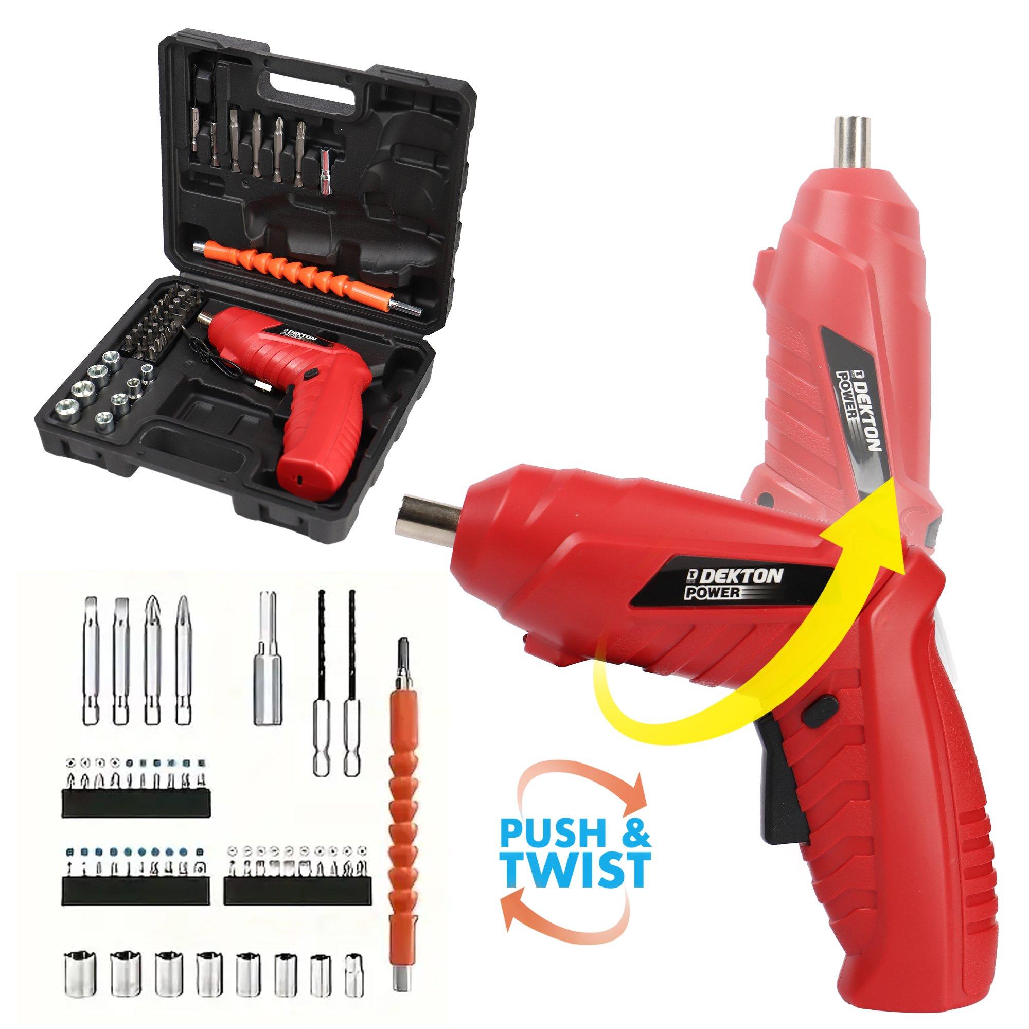 Red - Dekton - 48pcs Screwdriver Kit - 2