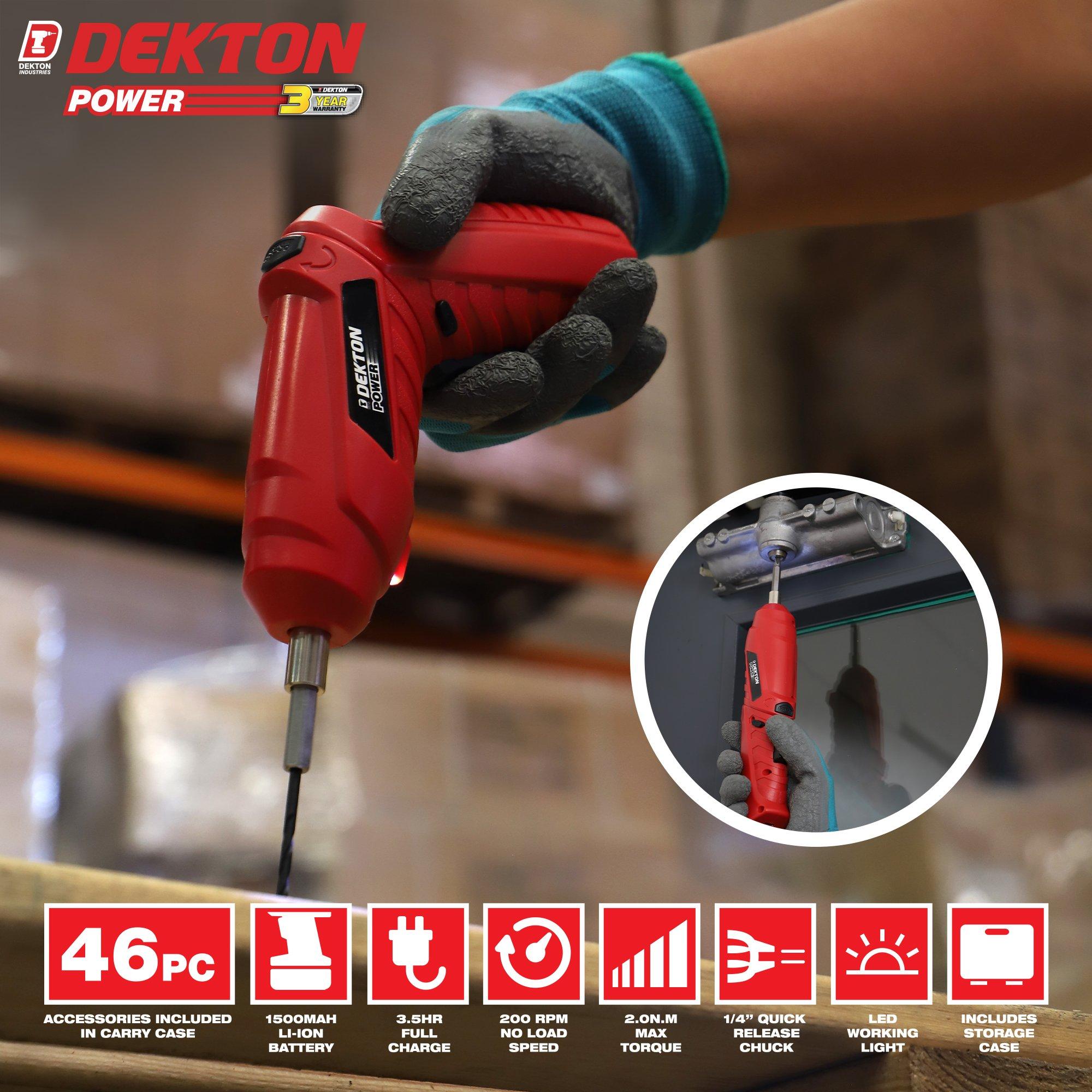 Red - Dekton - 48pcs Screwdriver Kit - 4