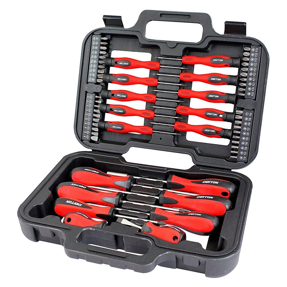 Black - Dekton - 58pc Screwdriver and Bit Set - 2