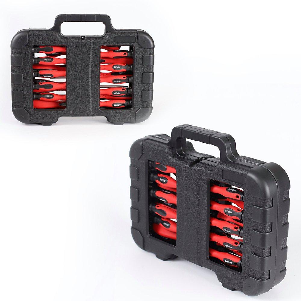 Black - Dekton - 58pc Screwdriver and Bit Set - 3