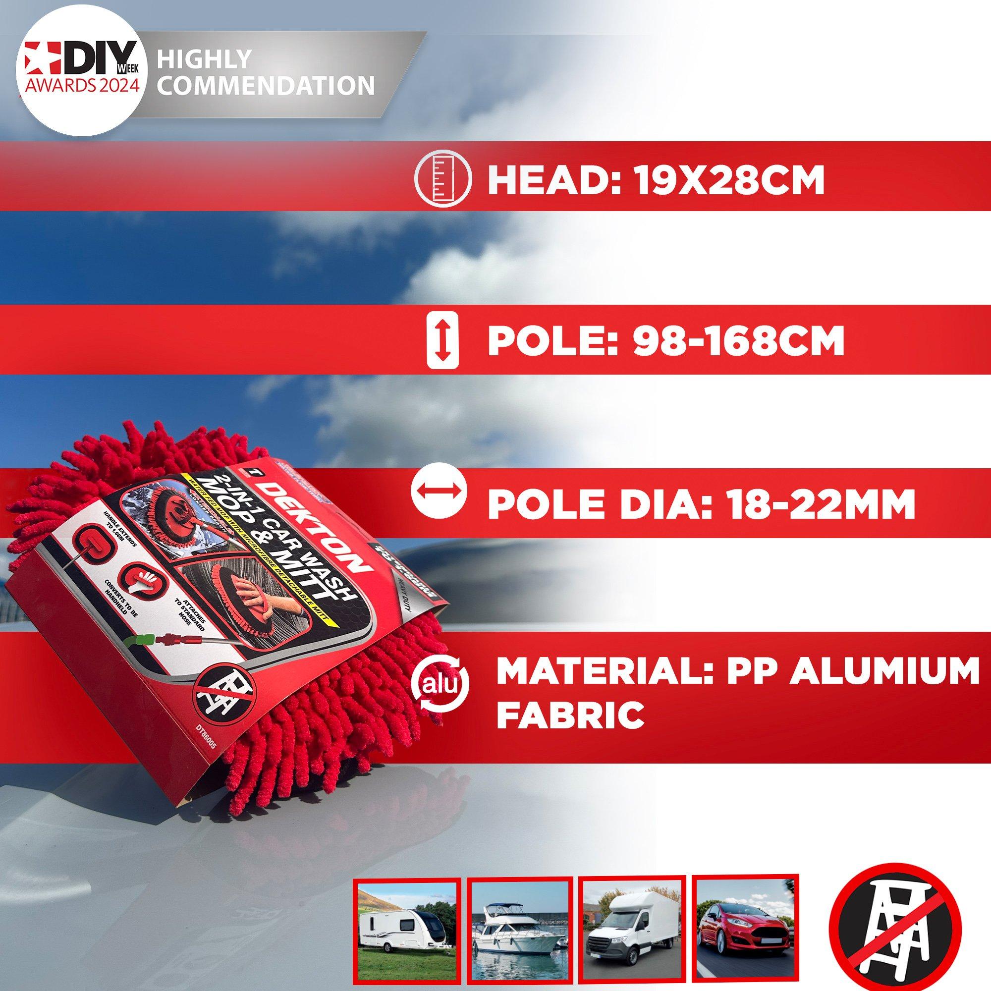 Red - Dekton - Car Wash Brush - 6