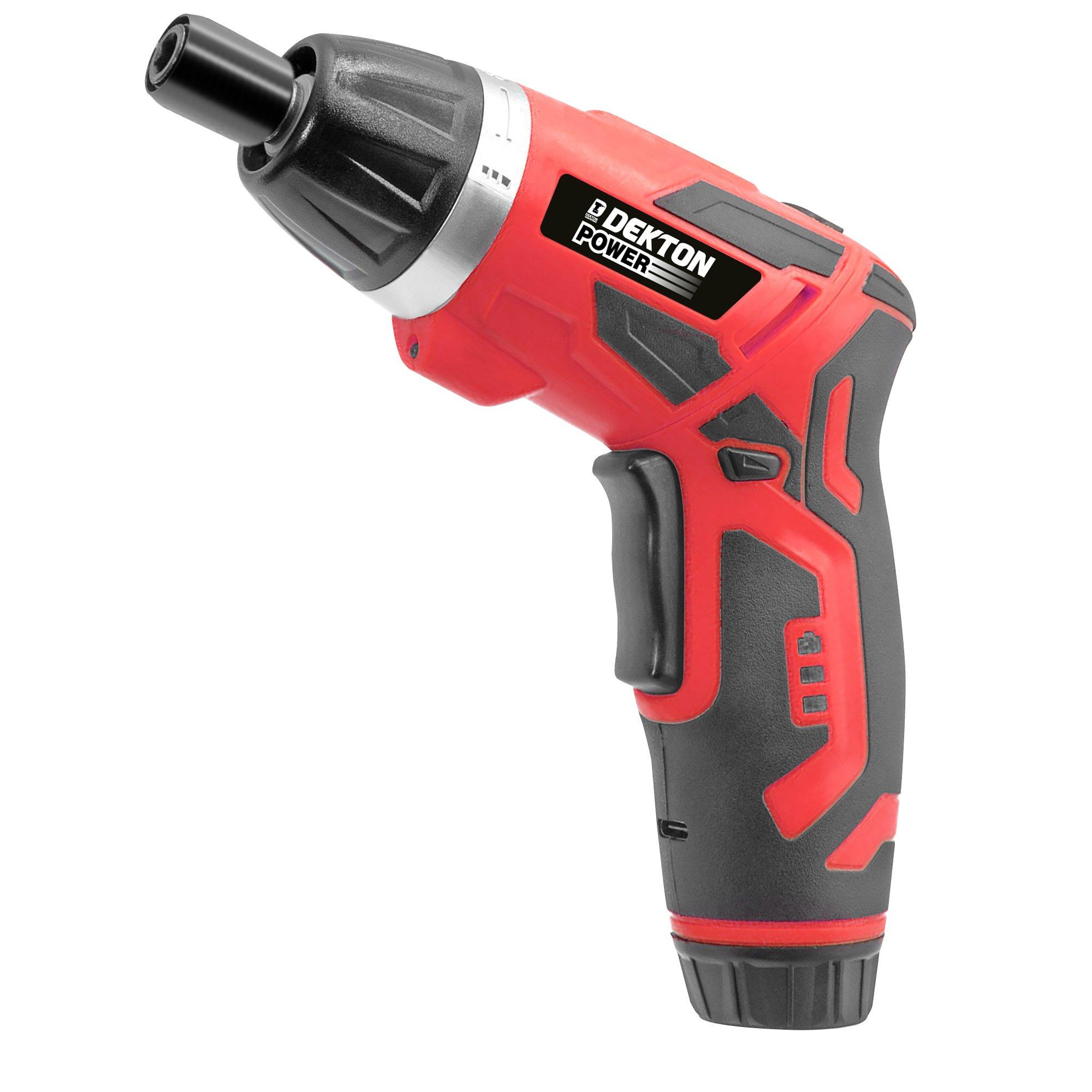 Black/Red - Dekton - 2 in 1 Cordless Screwdriver - 3