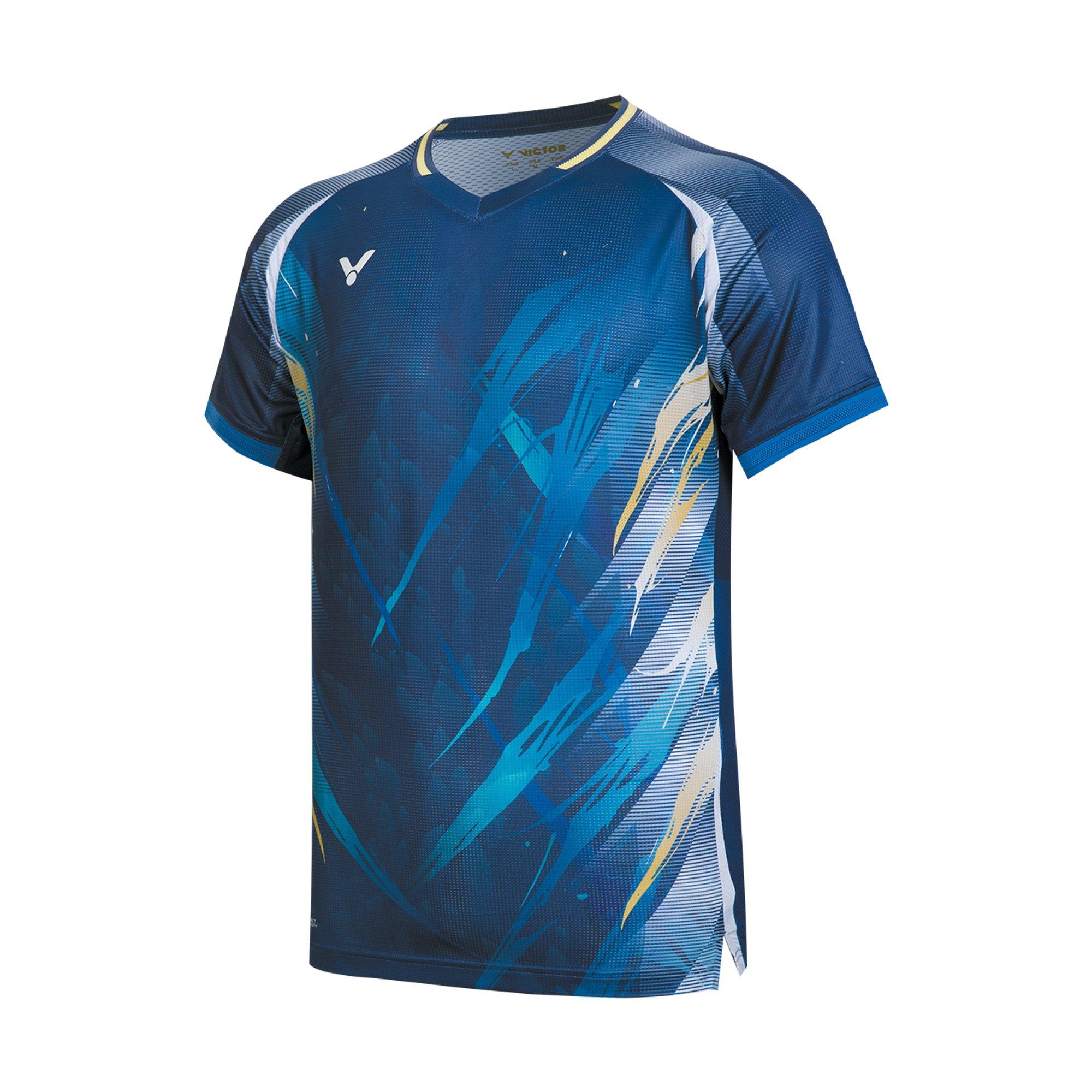 Navy Blue - Victor - Men's Short Sleeve Performance T-Shirt - 1