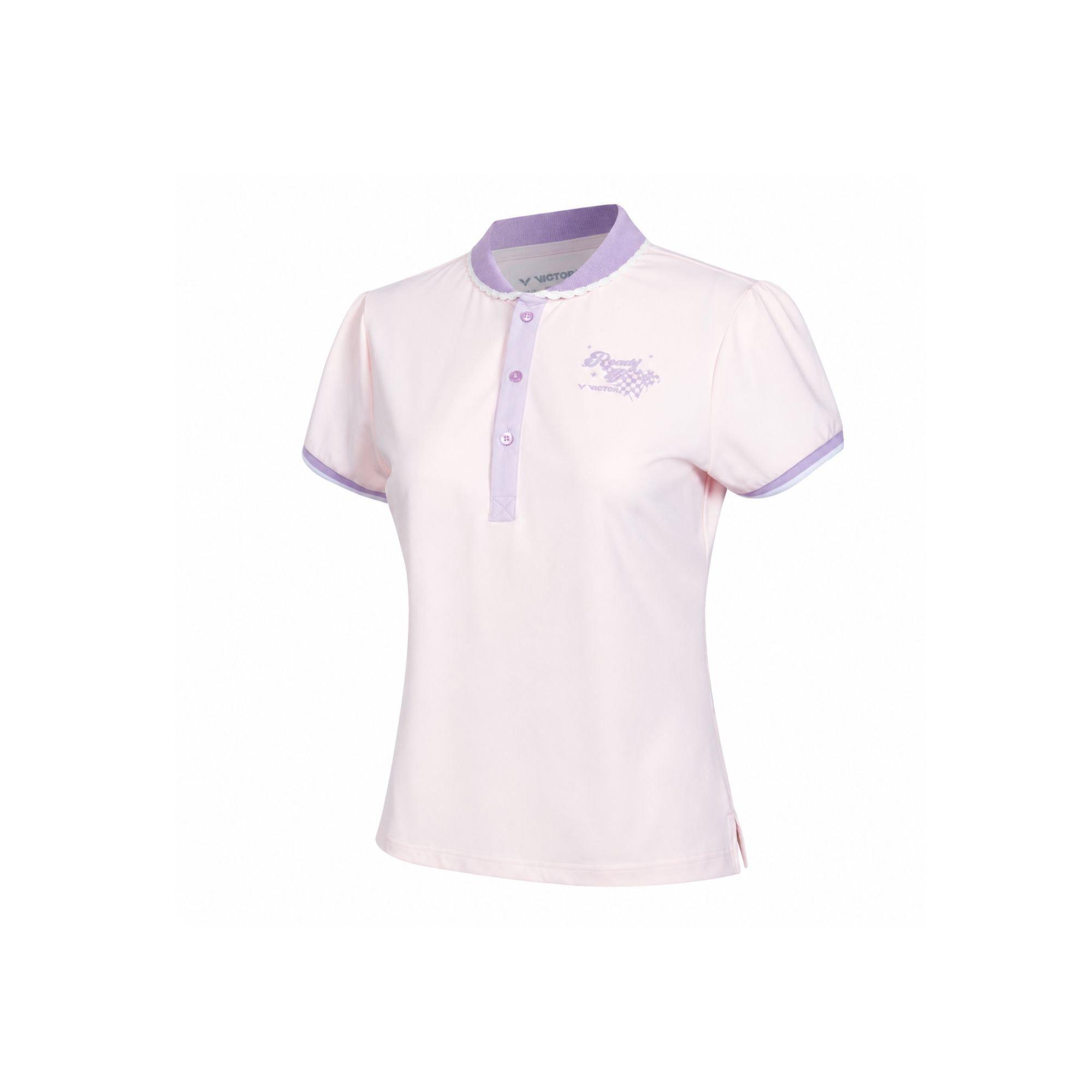 Pink - Victor - Women's Short Sleeve Performance Polo Shirt - 1