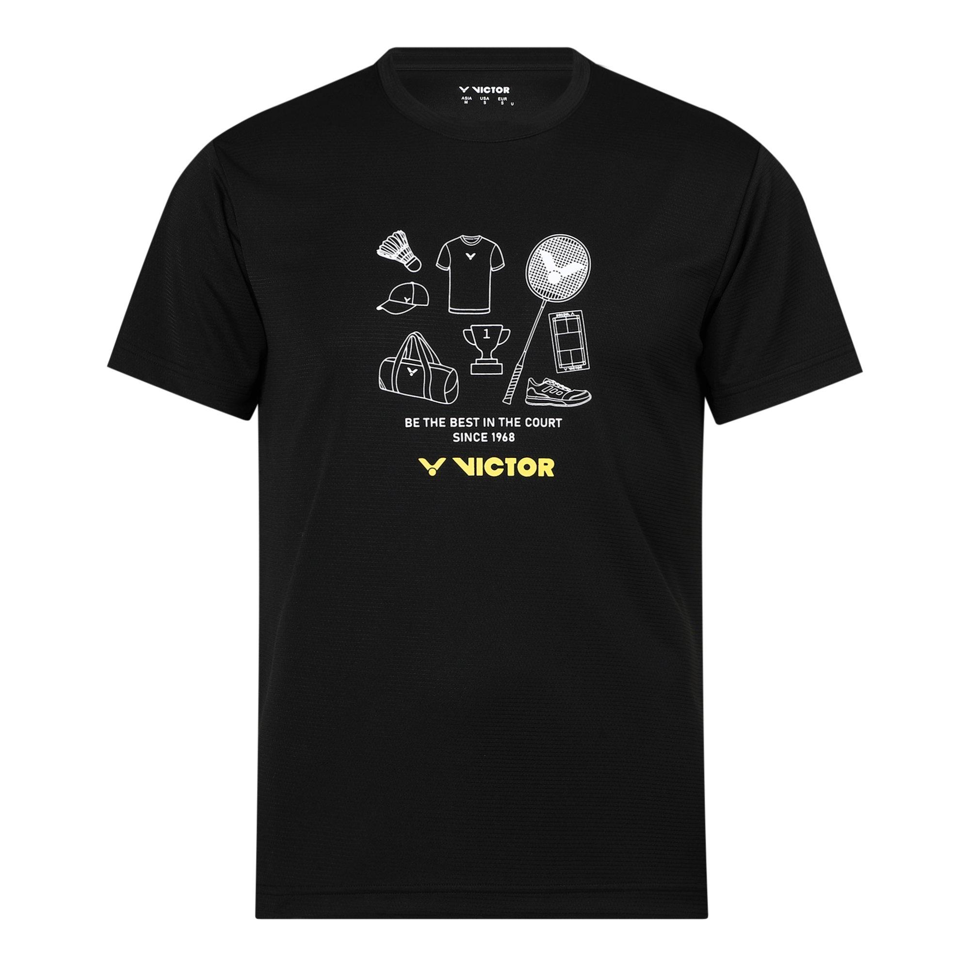 Black - Victor - Men's Short Sleeve Performance T-Shirt - 1