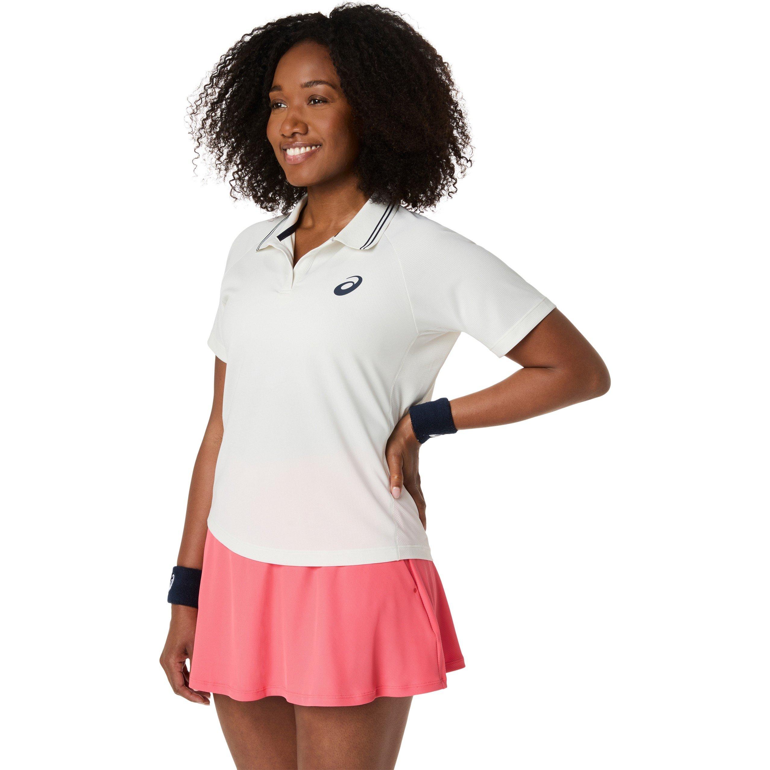 Cream - Asics - Women's Short Sleeve Performance Polo Shirt - 3