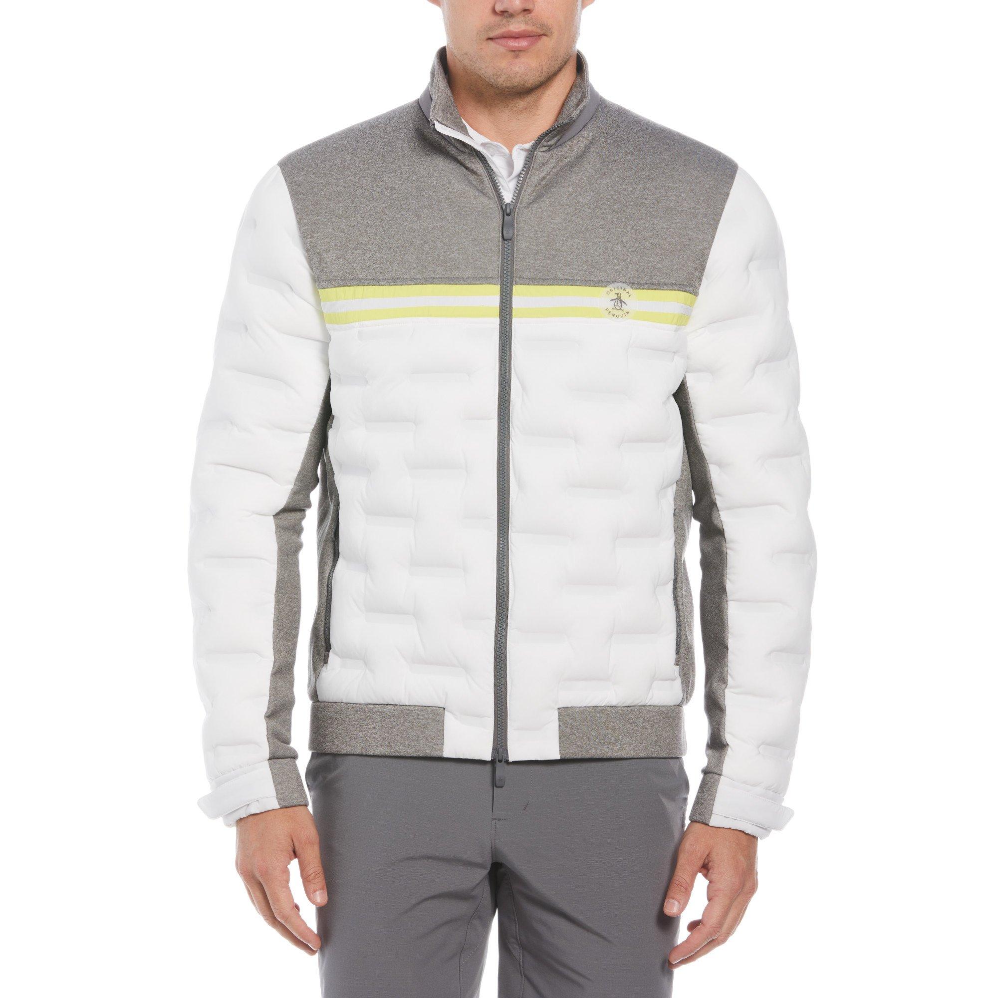 Original Penguin Men's Golf Insulated Performance Tennis Jacket - Gray Heather - Large
