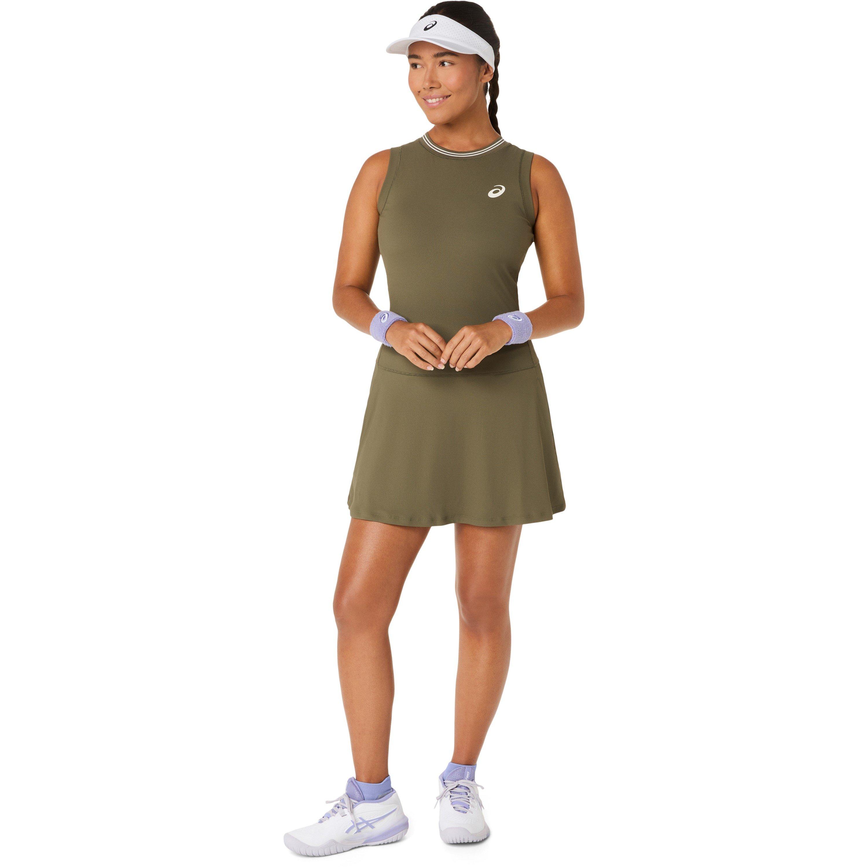 Dark Olive - Asics - Women's Tennis Dress - 3