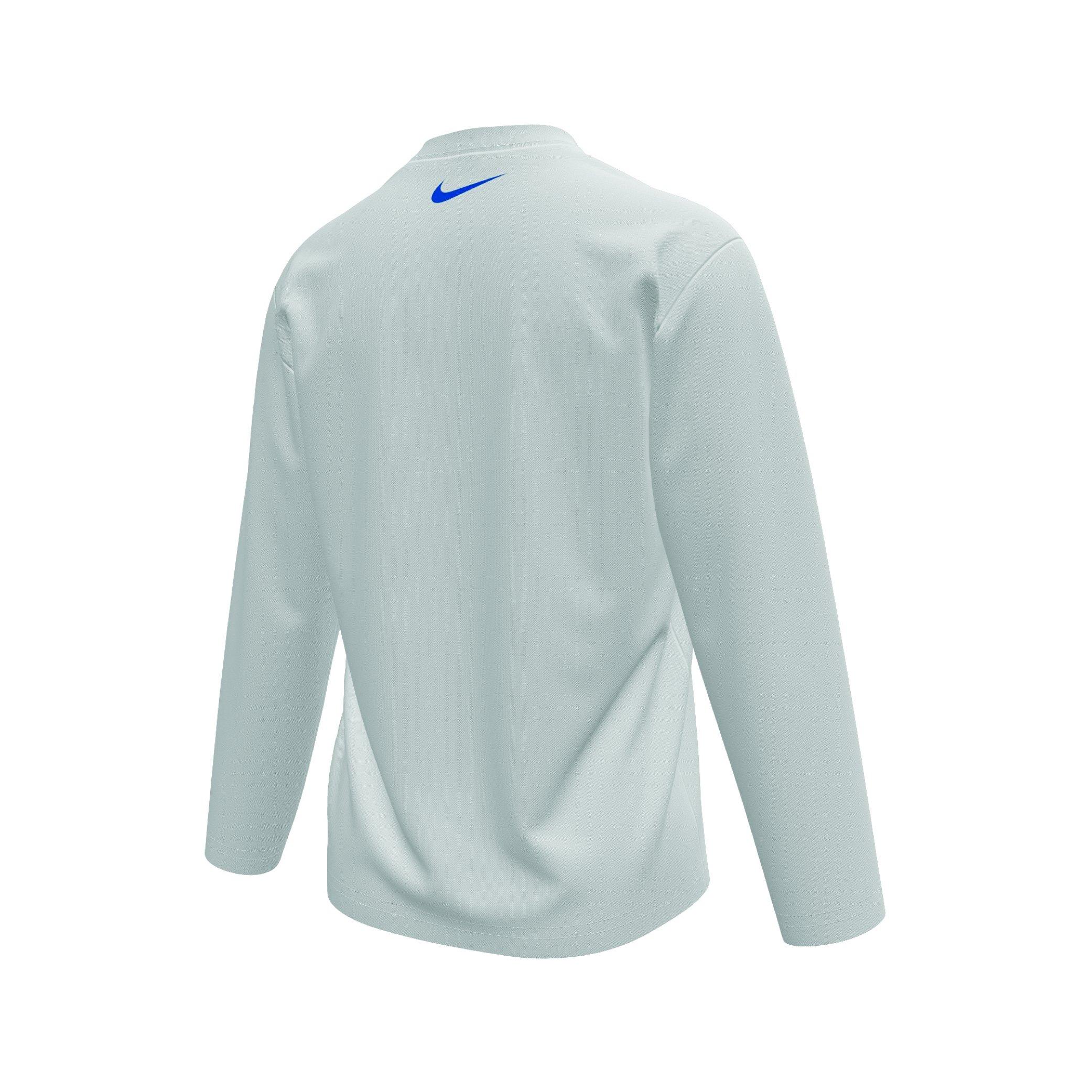 White - Nike - Kids' Long Sleeve Performance Gym Top - 3