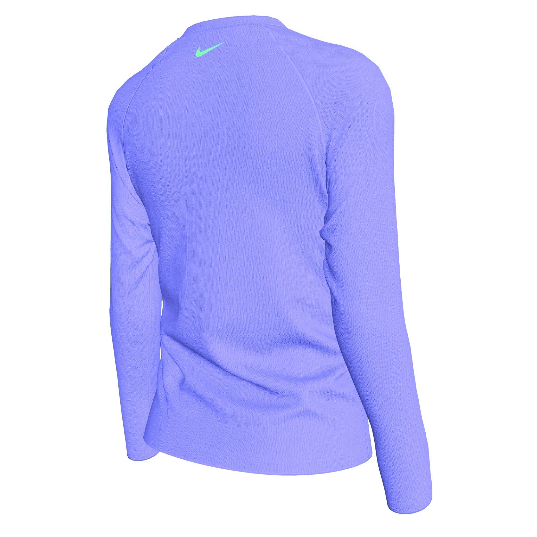 Light Thistle - Nike - Kids' Long Sleeve Performance Gym Top - 3