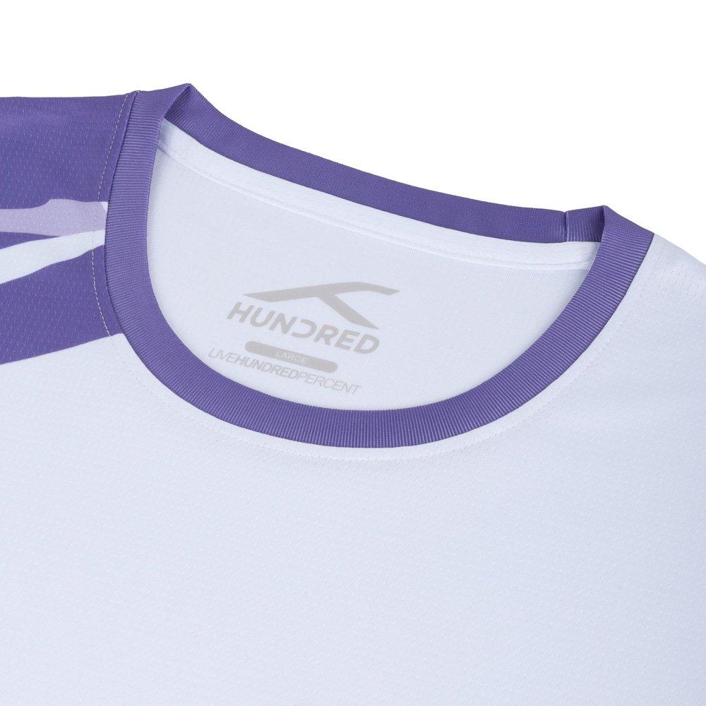 White/Purple - Hundred - Women's Short Sleeve Performance T-Shirt - 3