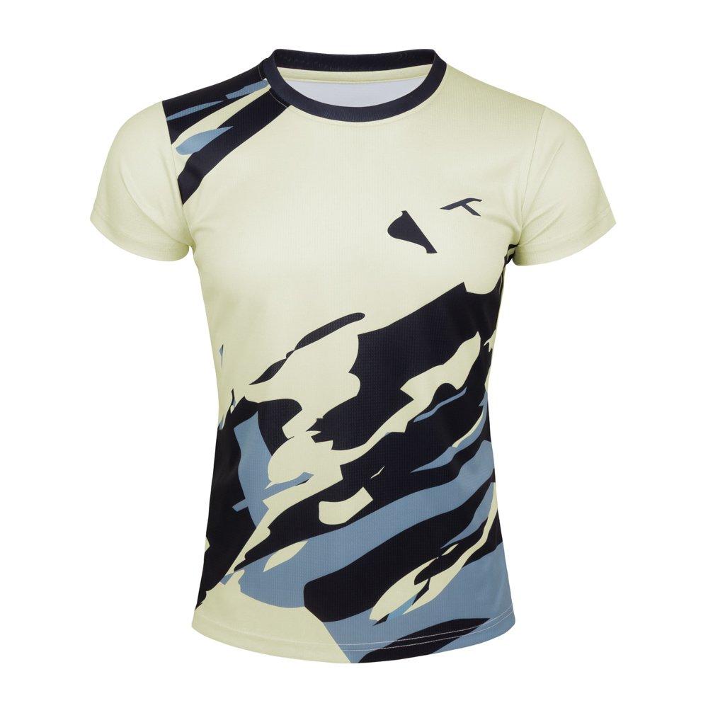 Cream/Blue - Hundred - Women's Short Sleeve Performance T-Shirt - 1