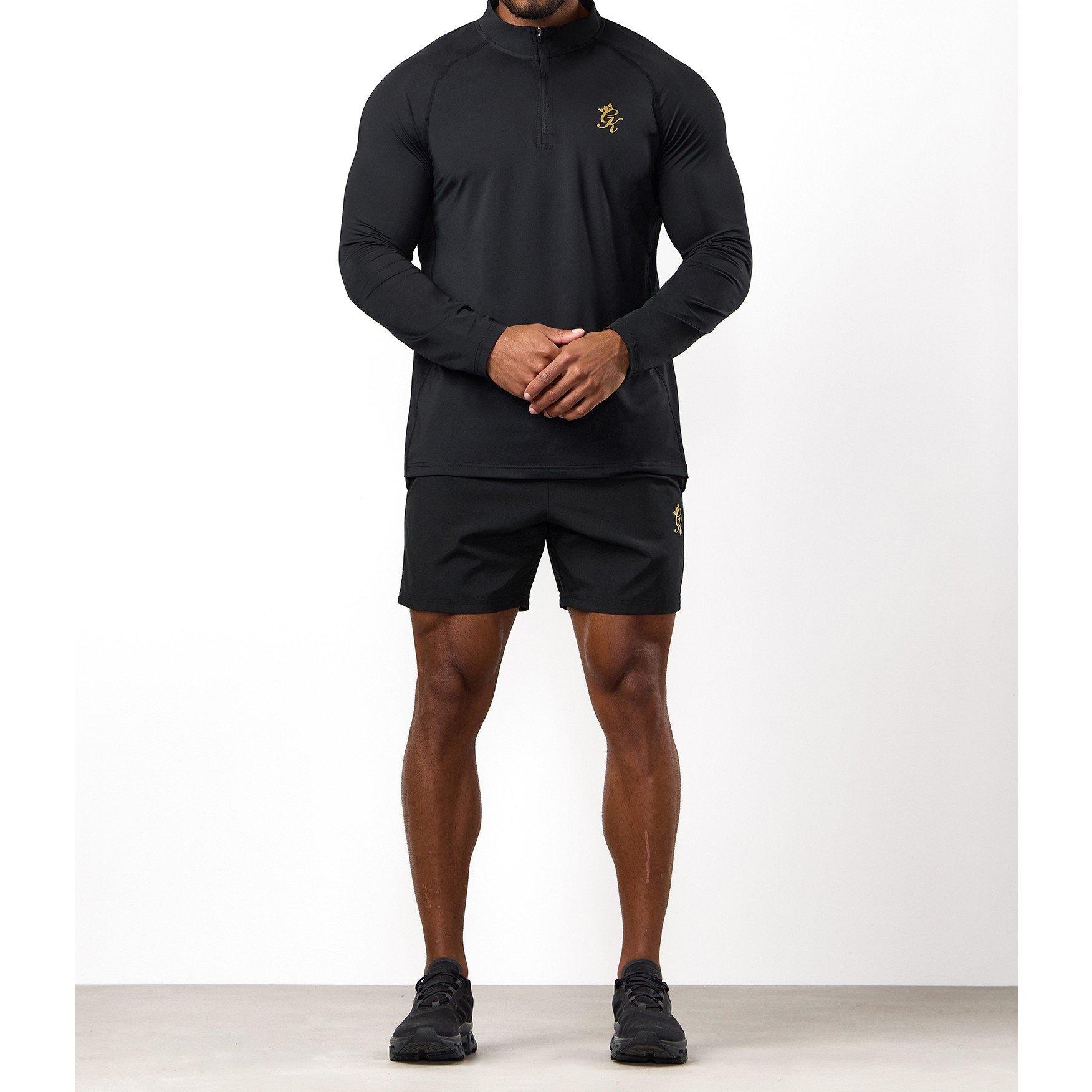 Zwart/Goud - Gym King - Gym King Energy quarter Zip Funnel - 6