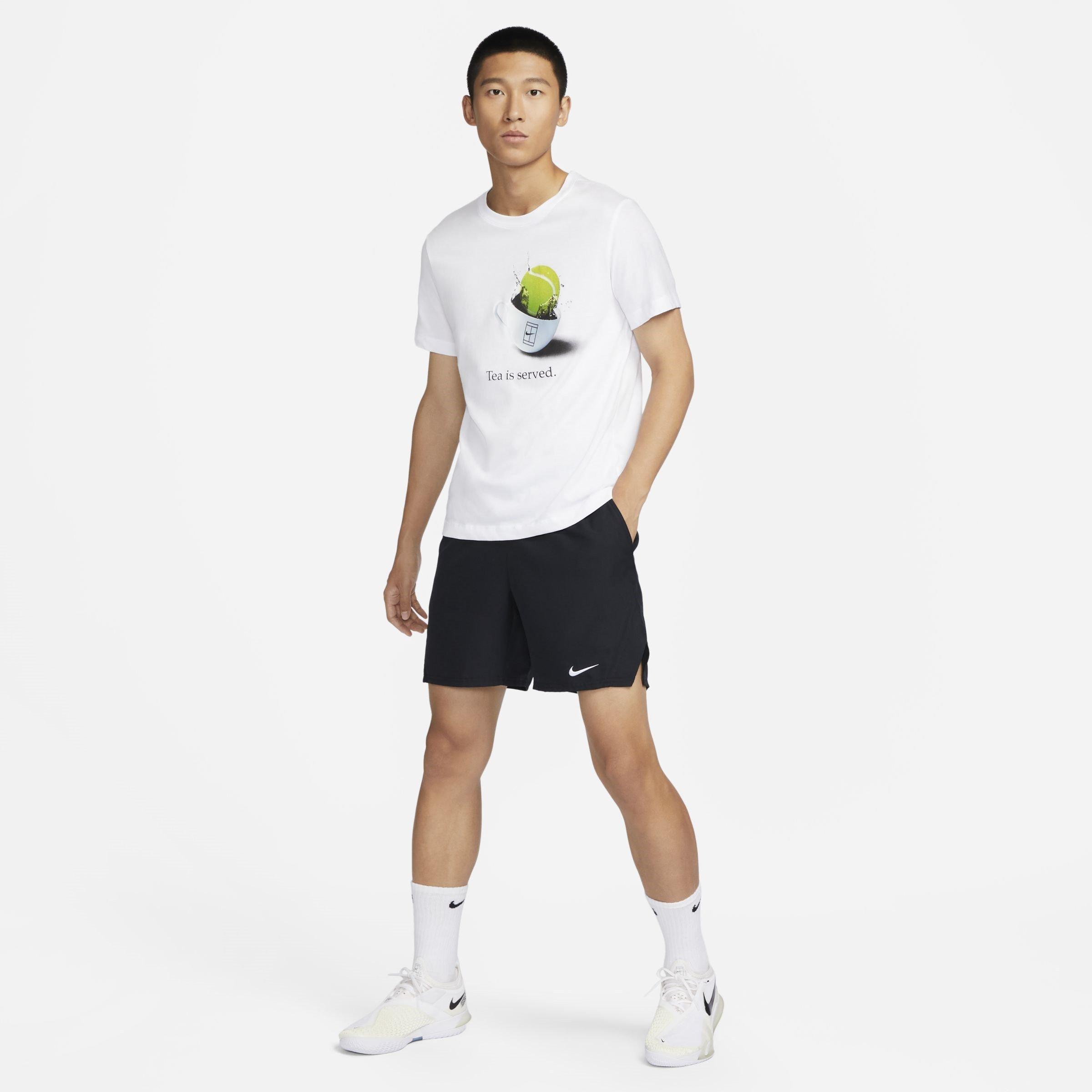 Black/White - Nike - Court Victory Mens Dri-FIT Tennis Shorts - 6