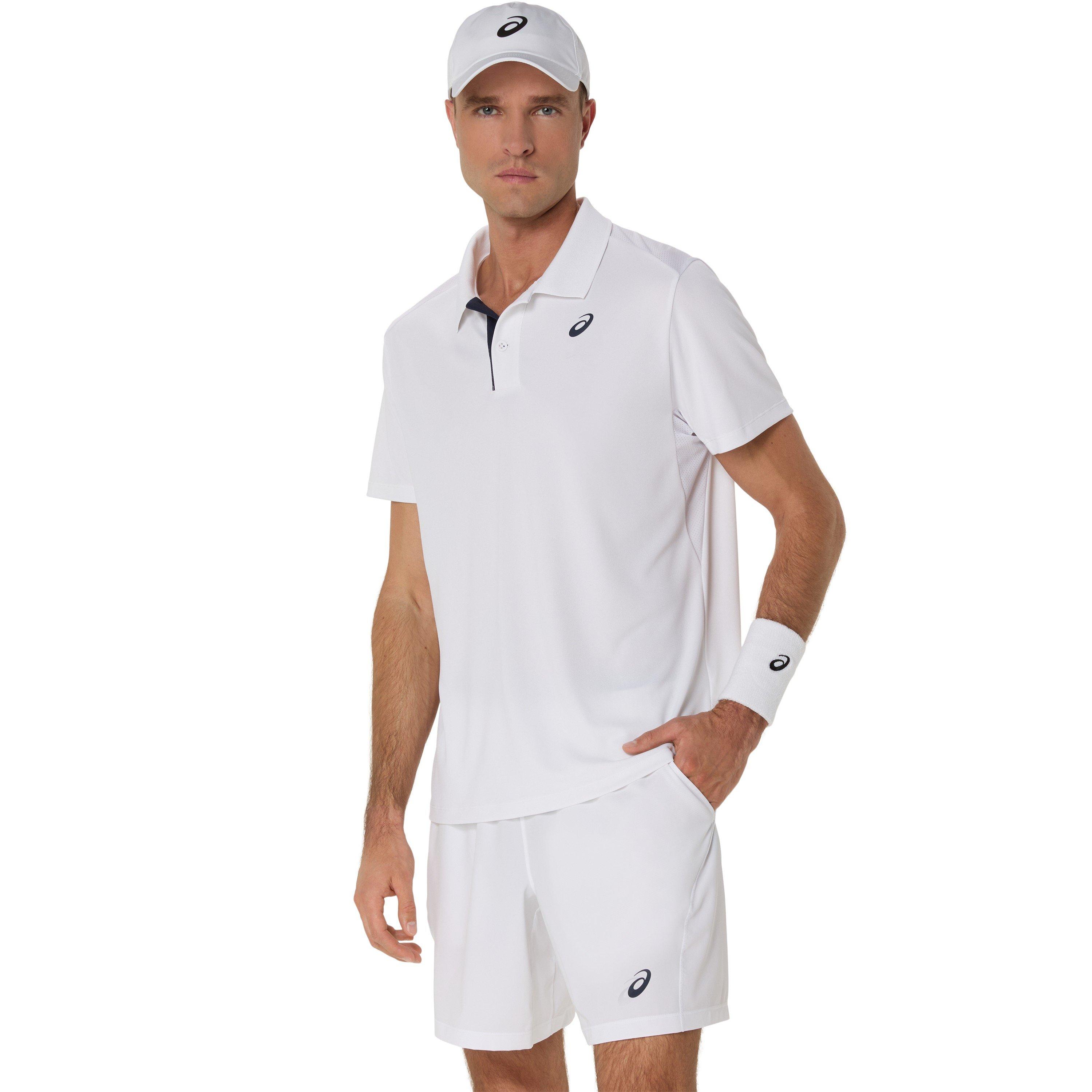 Blanc Brillant - Asics - Court Polo Shirt Mens - 1