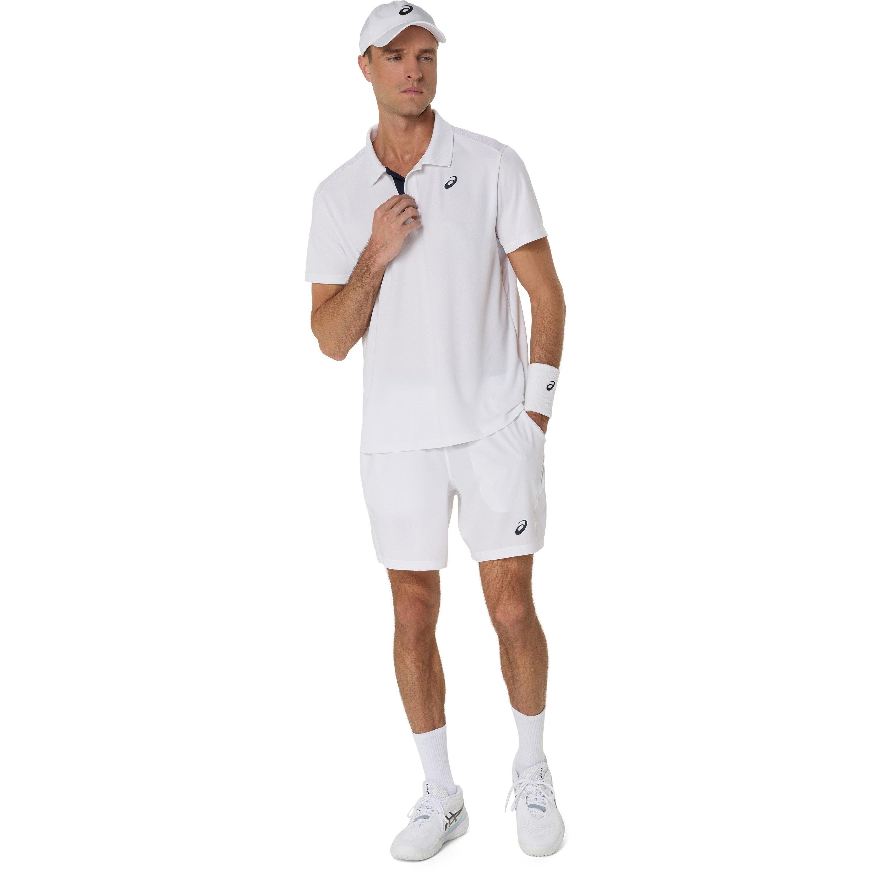 Blanc Brillant - Asics - Court Polo Shirt Mens - 3