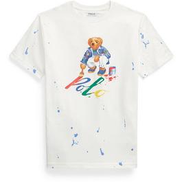 Polo Ralph Lauren Paint Bear T shirt Junior