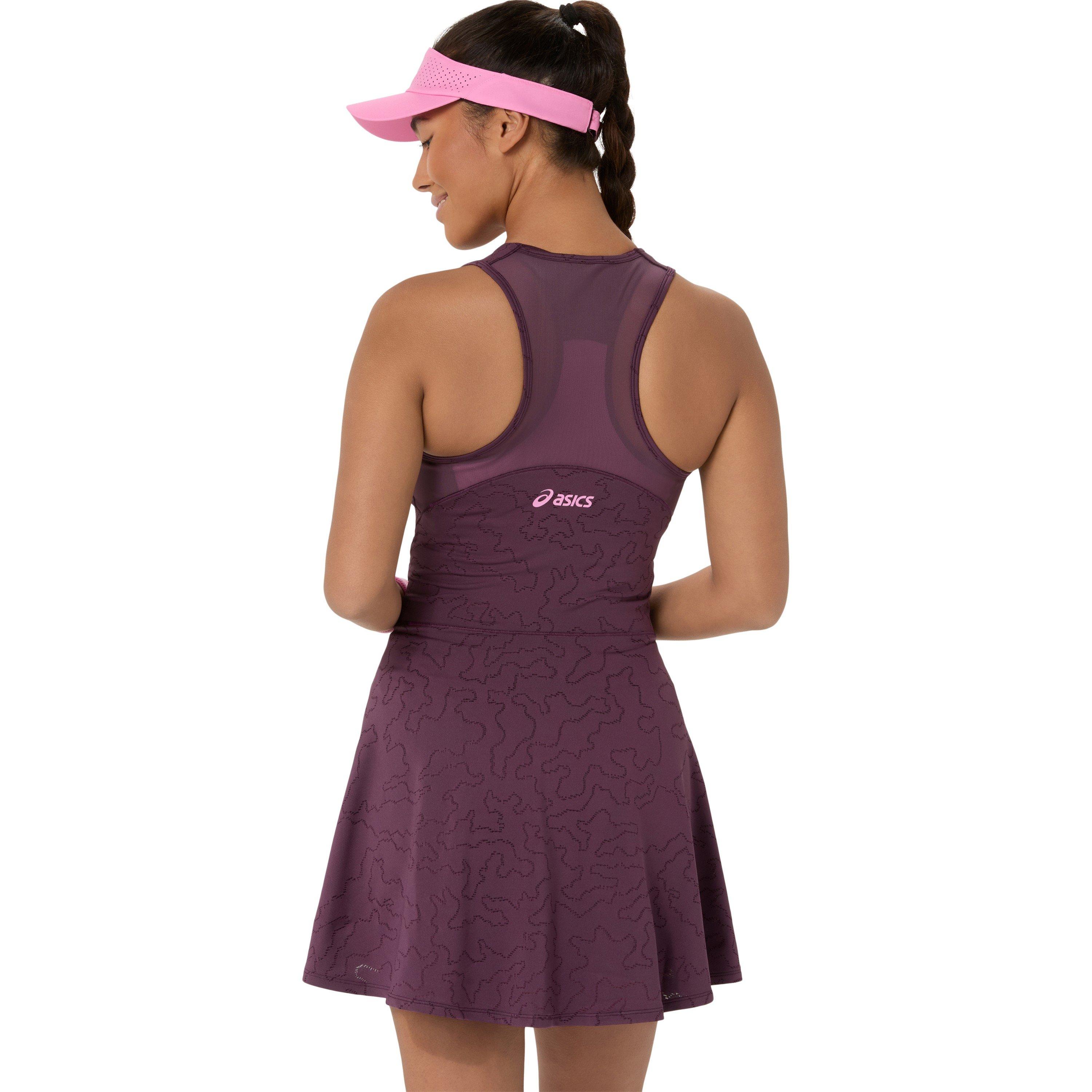 Aubergine Escura - Asics - Women's Match Tennis Dress - 2