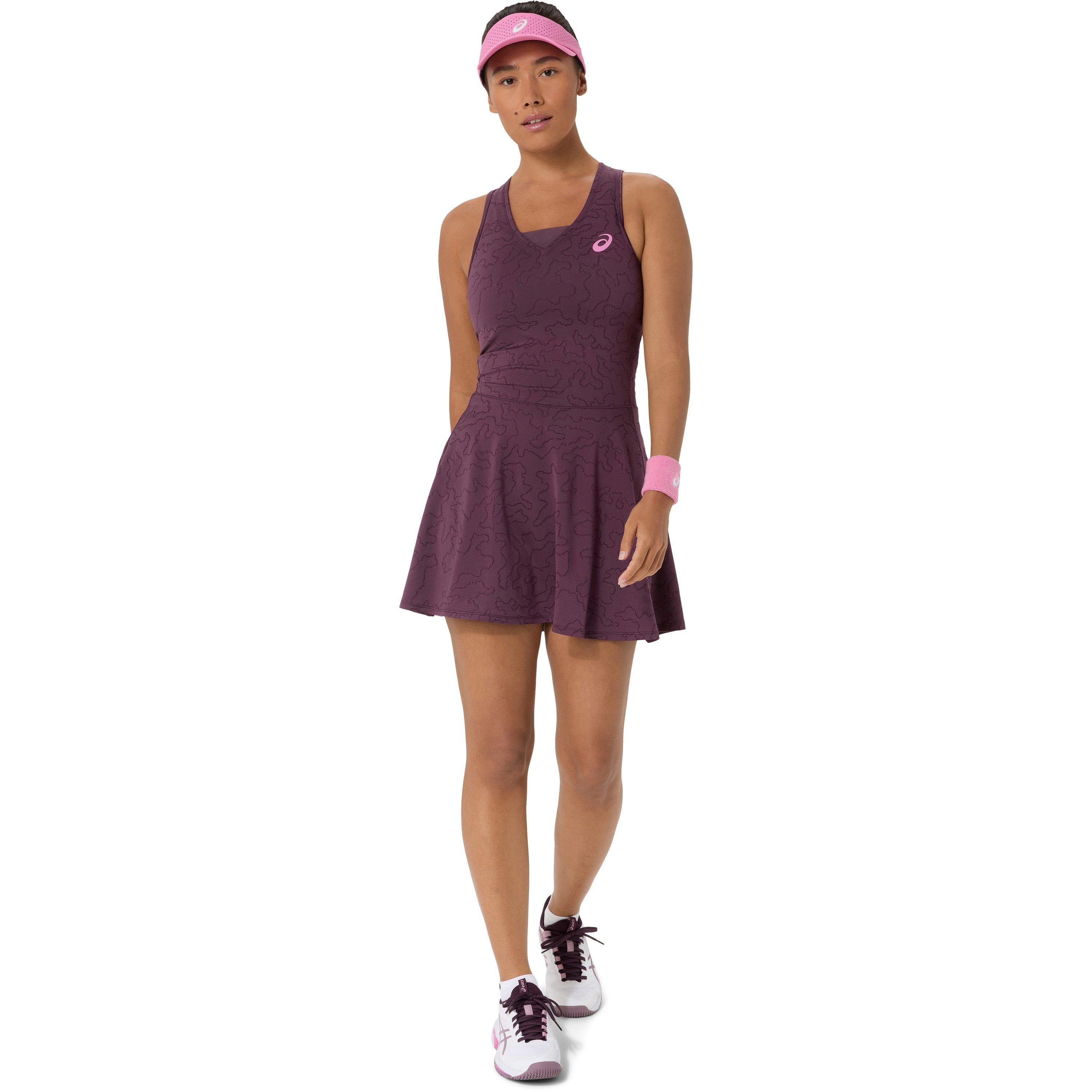 Aubergine Escura - Asics - Women's Match Tennis Dress - 3