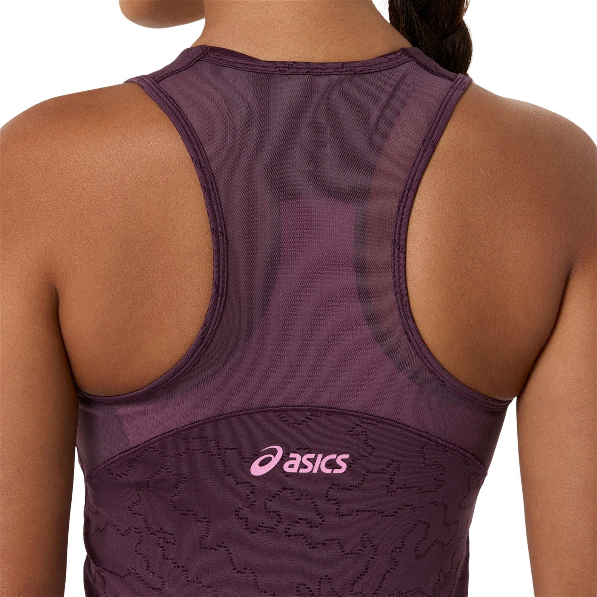 Aubergine Escura - Asics - Women's Match Tennis Dress - 4