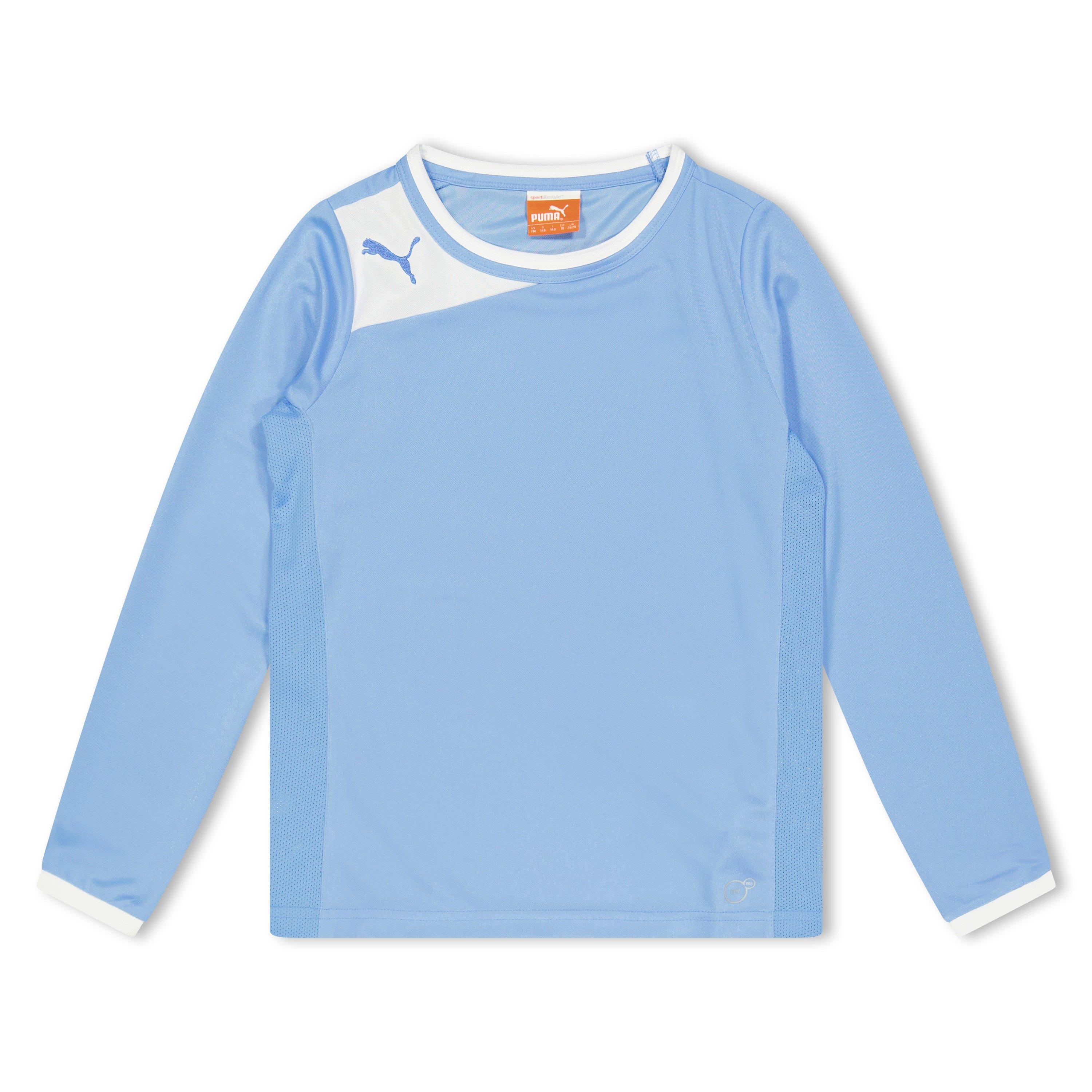 Puma Boys (13) Fb Powercat 5.12 Ls Shirt Juniors - Blue - 7-8 (S)