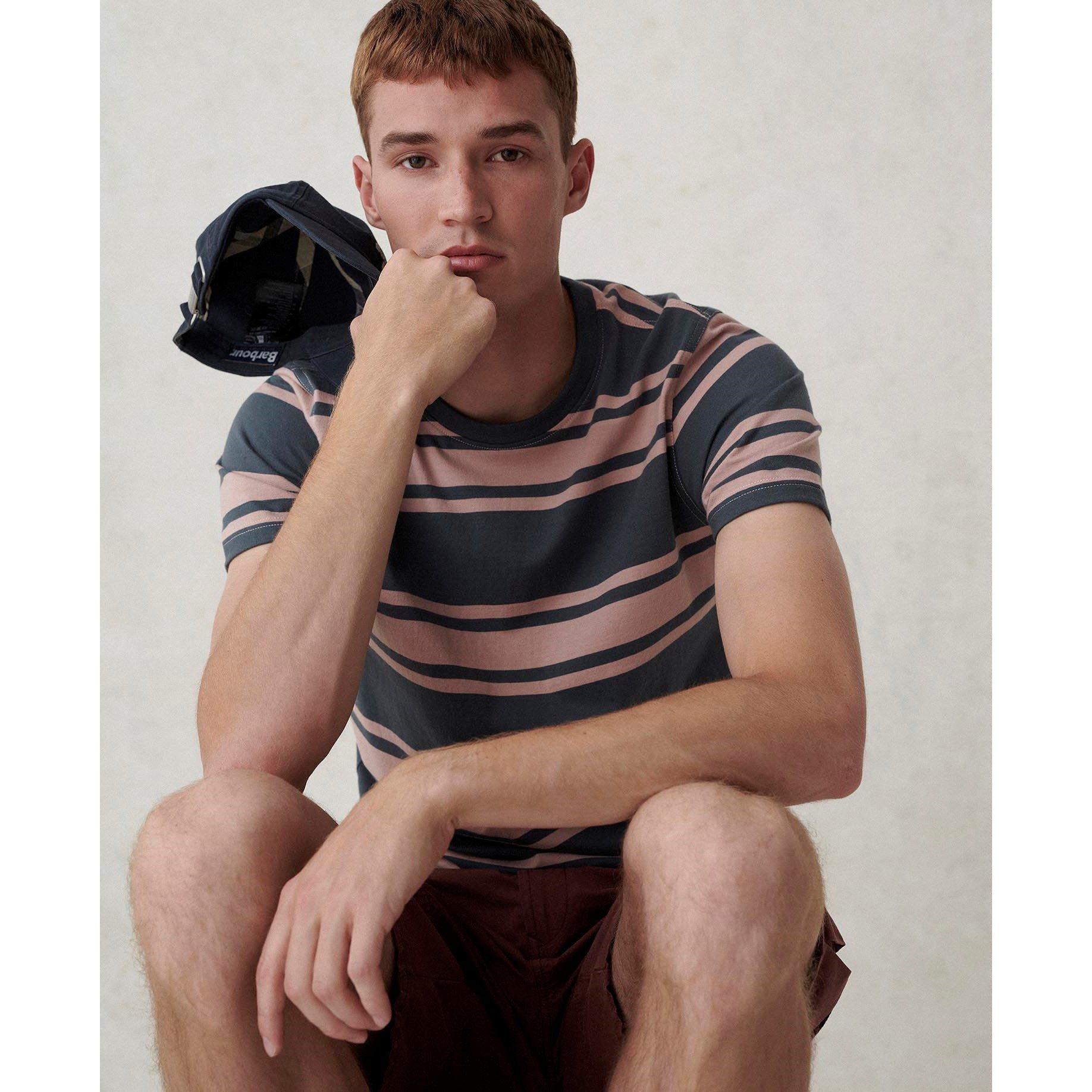 Dark Slate GY99 - Barbour - Kilton Striped T-Shirt - 6