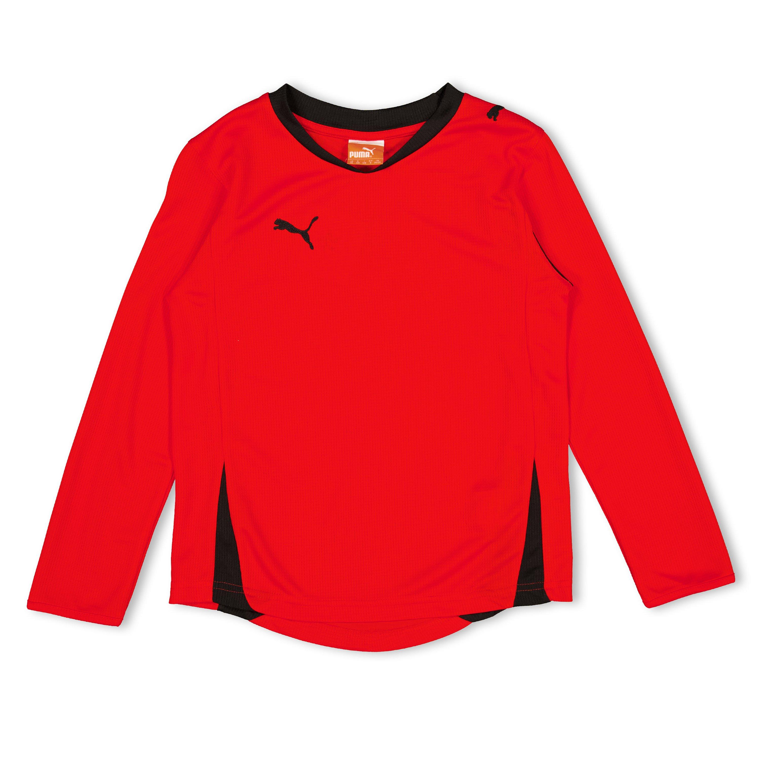 Red - Puma - (5) Boy Pwr-C 5.10 Ls Shirt Juniors - 1