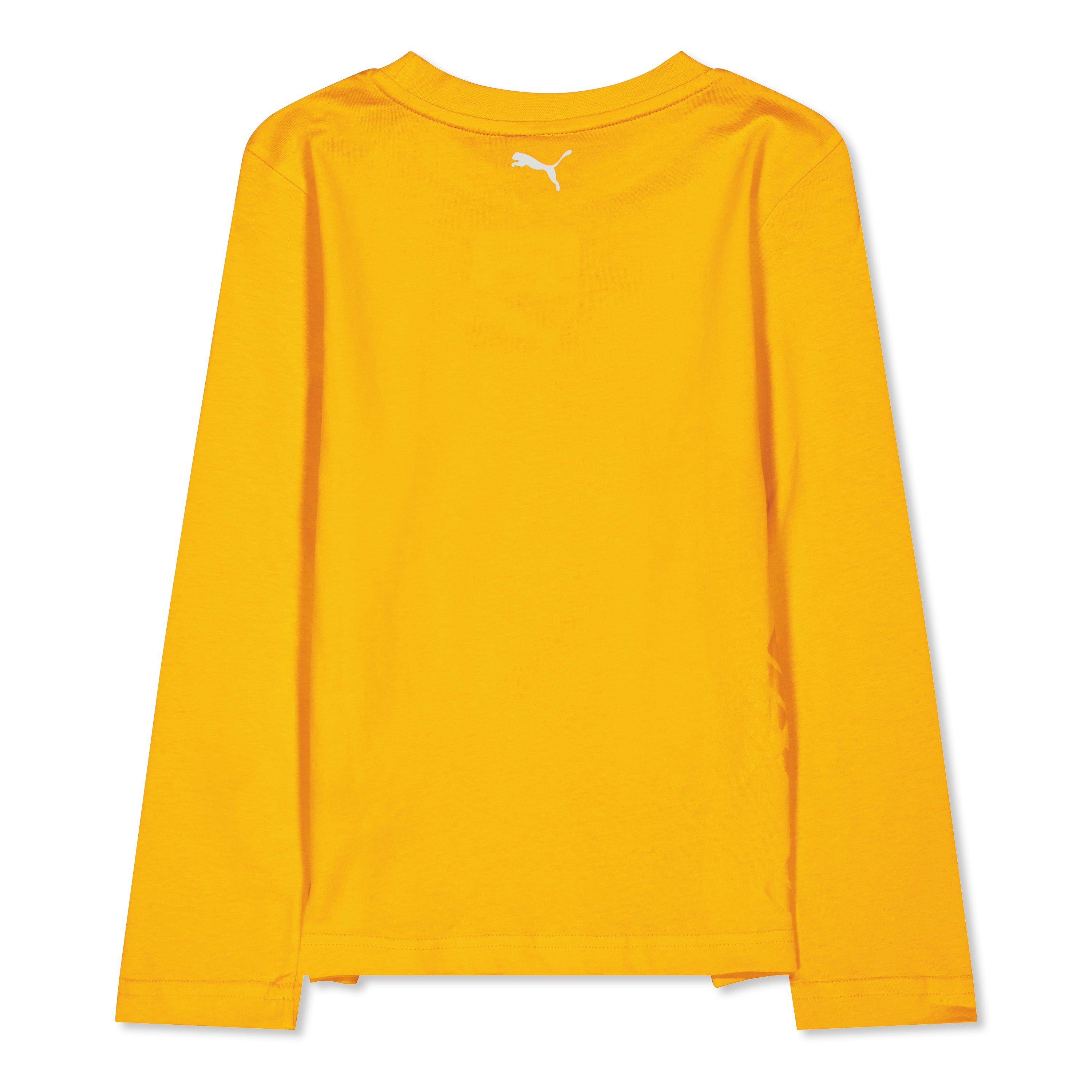 Orange - Puma - Graphic Ls Tee Juniors - 2