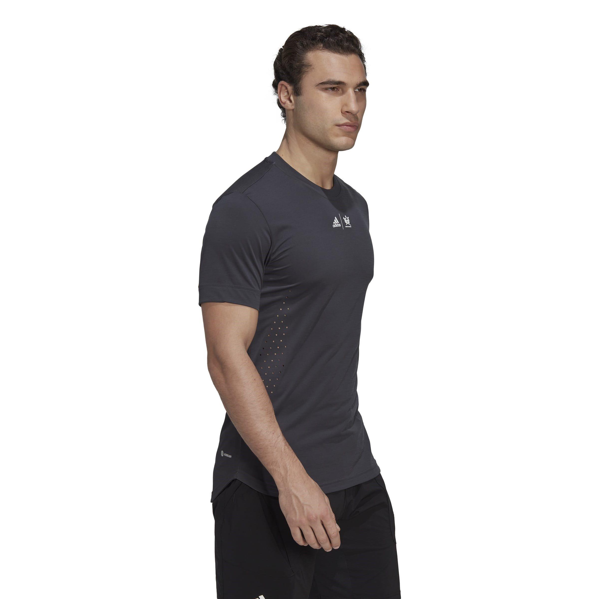 Sivo - adidas - New York Graphic Tennis Tee - 4