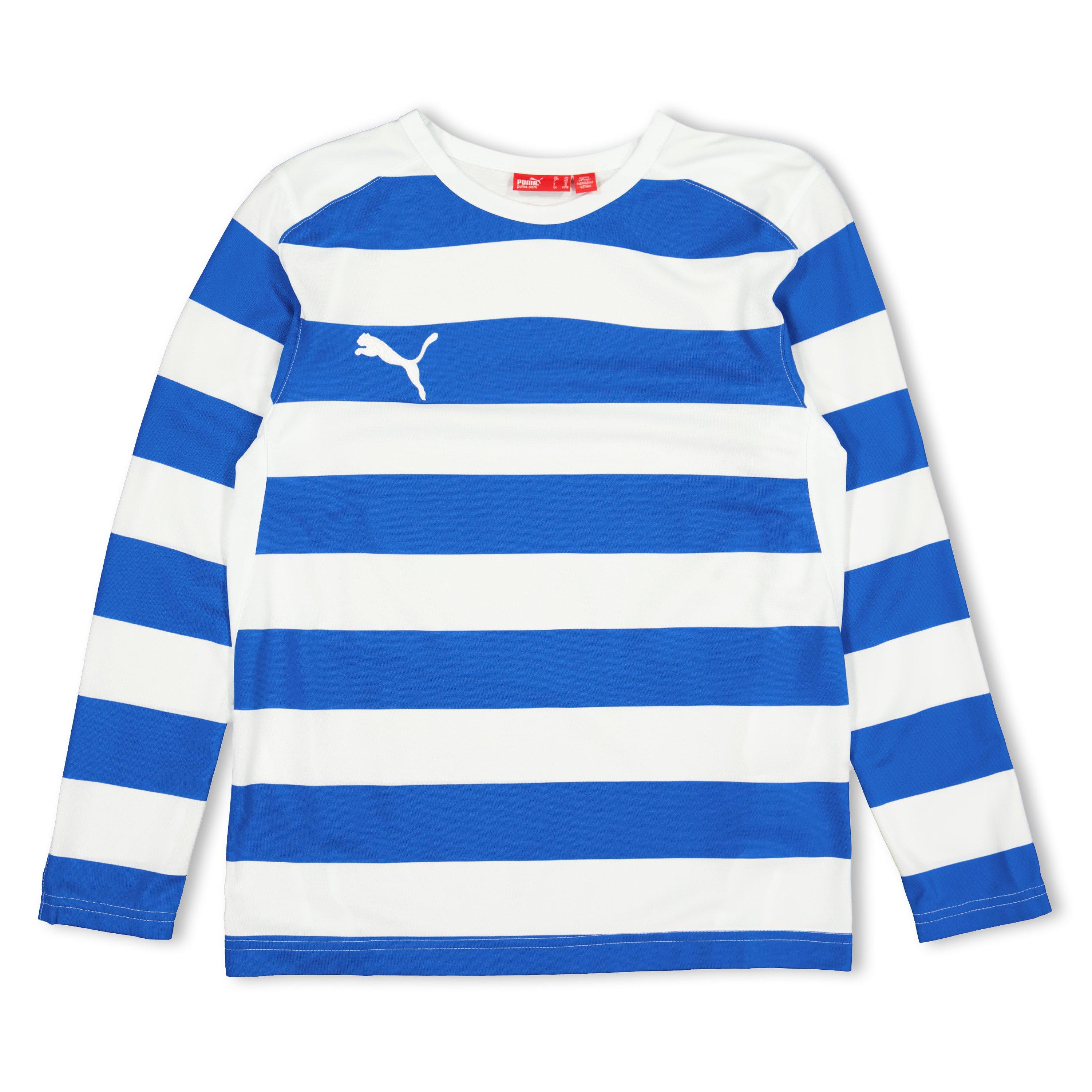 Puma Boys Hooped Ls Tee Juniors - Blue - 16 (4XL)