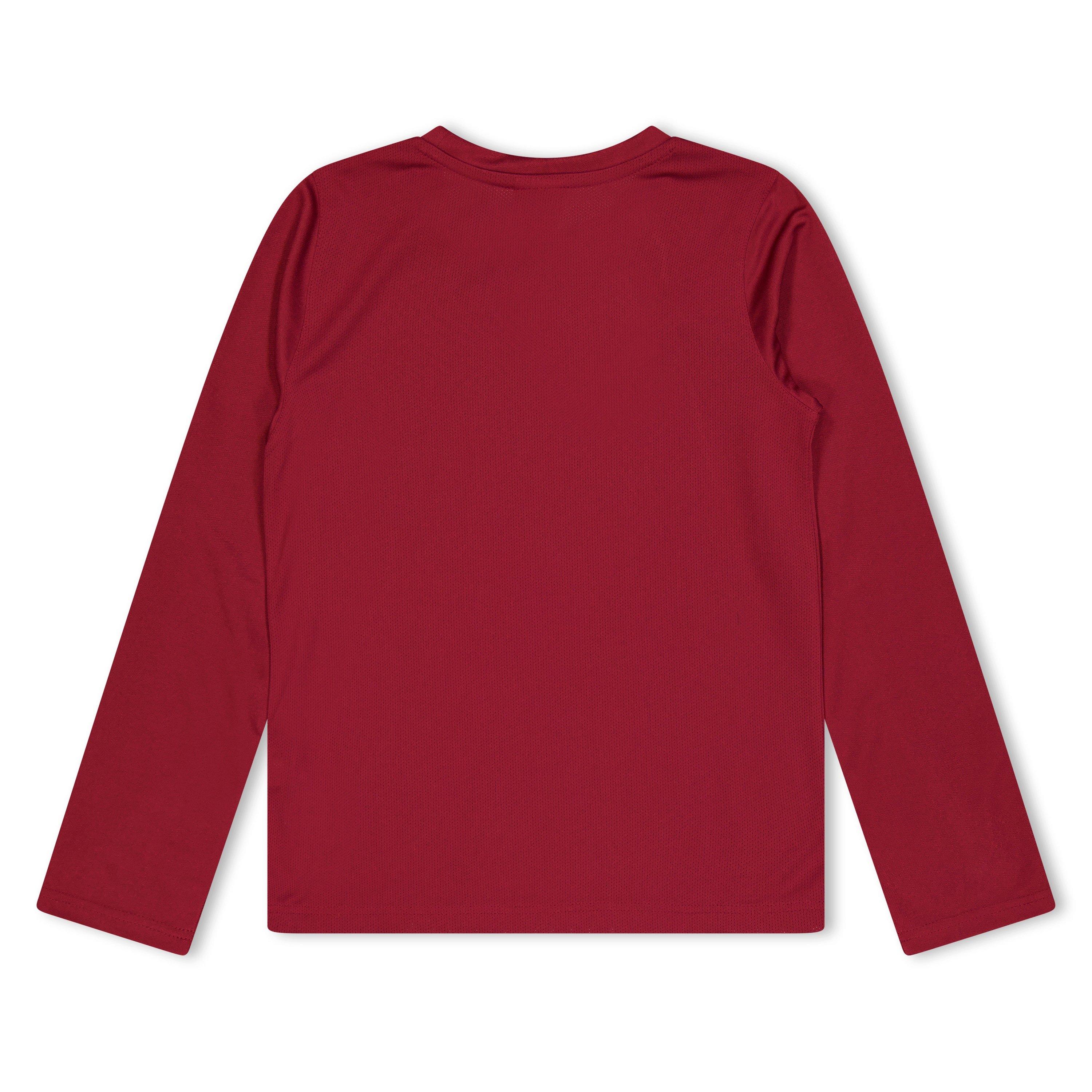 Red - Puma - Unisex Kids' Team Long Sleeve Performance Gym Top - 2