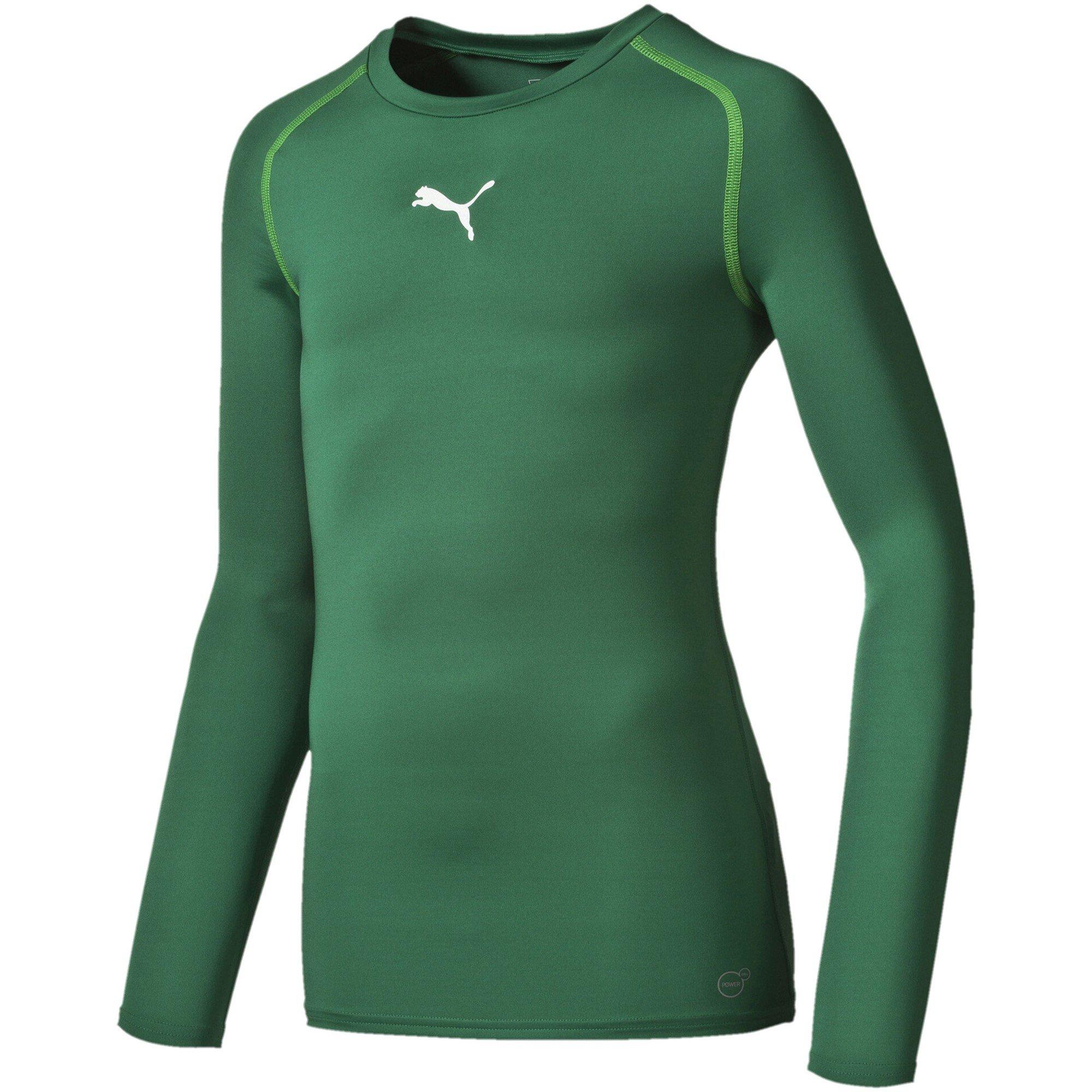 Green - Puma - Kids' Long Sleeve Performance Gym Top