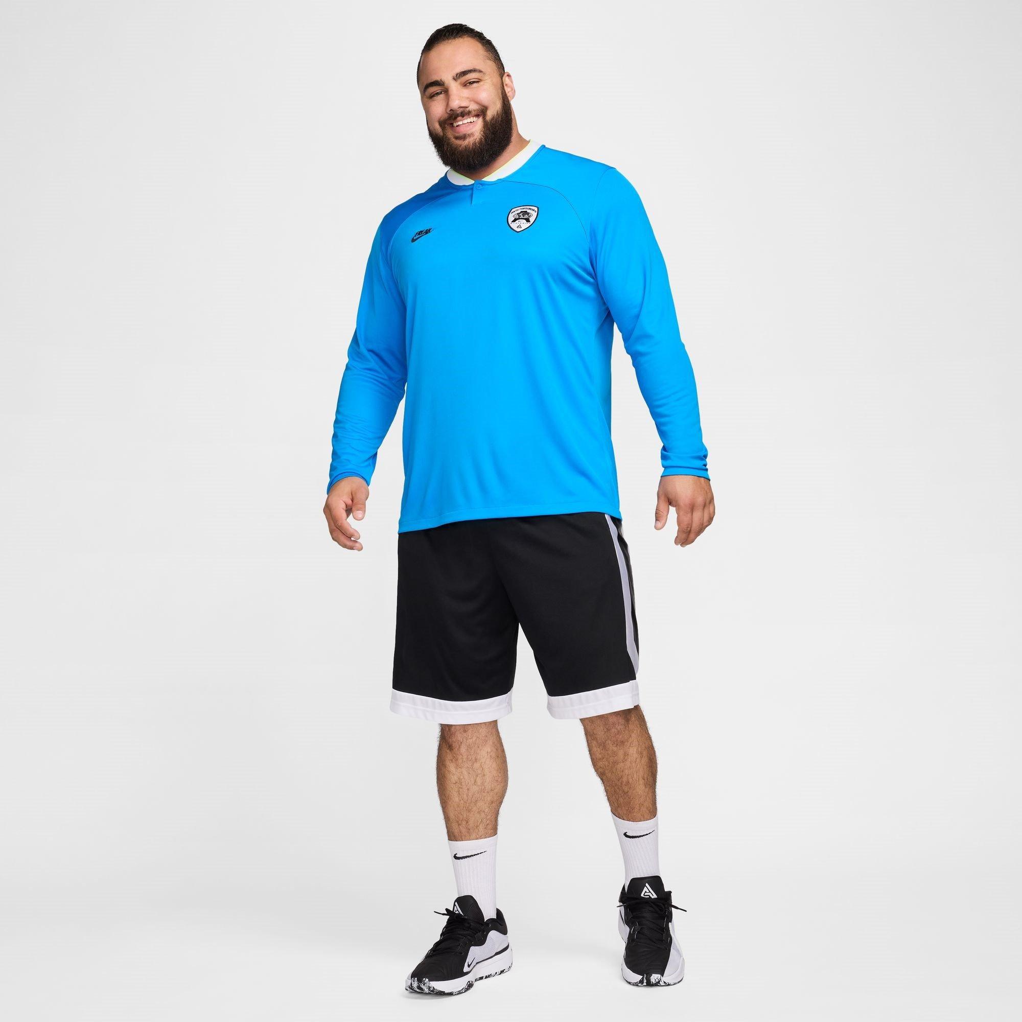 Foto Blå/Volt - Nike - Giannis Dri-FIT Long Sleeve Basketball Top Mens - 14