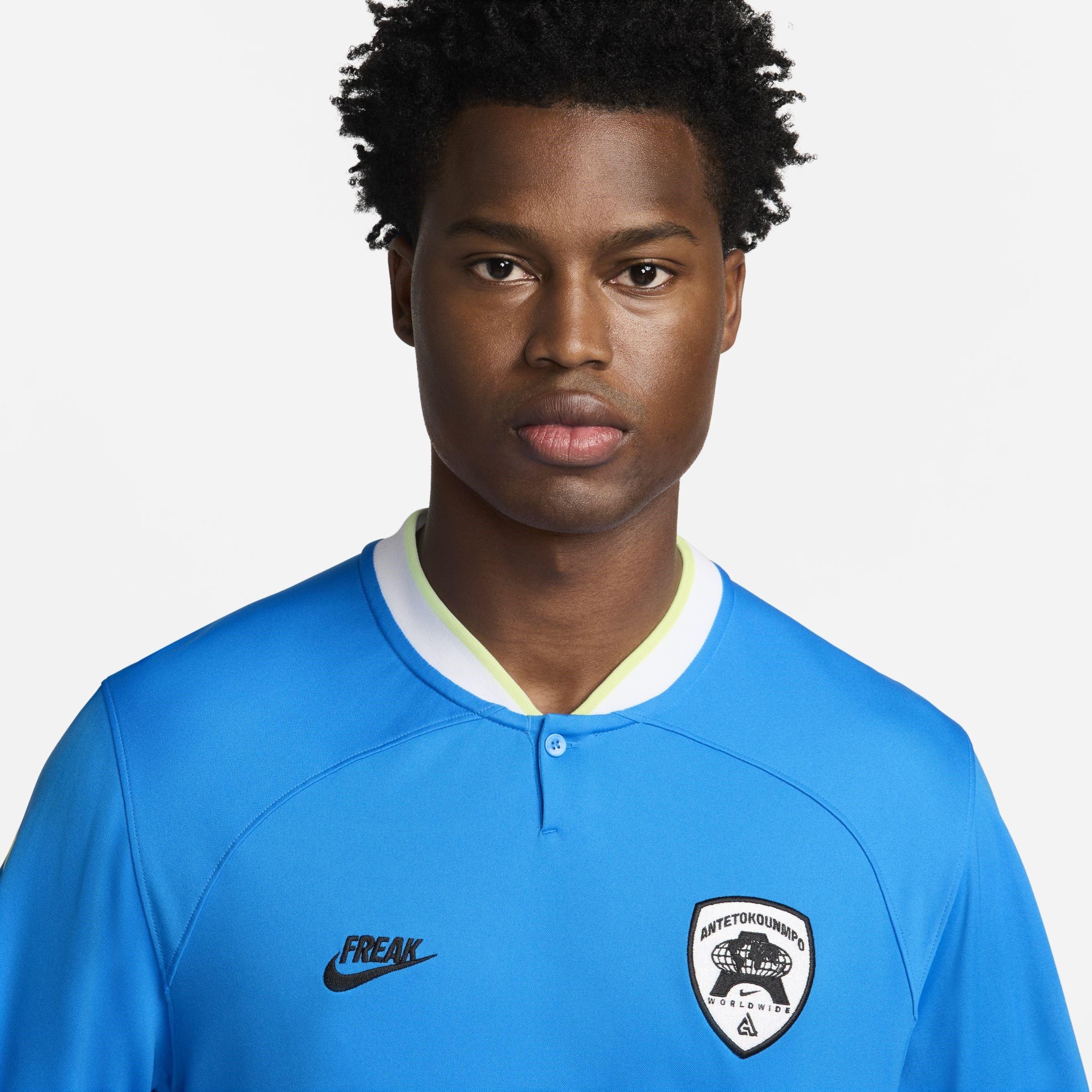 Foto Blå/Volt - Nike - Giannis Dri-FIT Long Sleeve Basketball Top Mens - 3