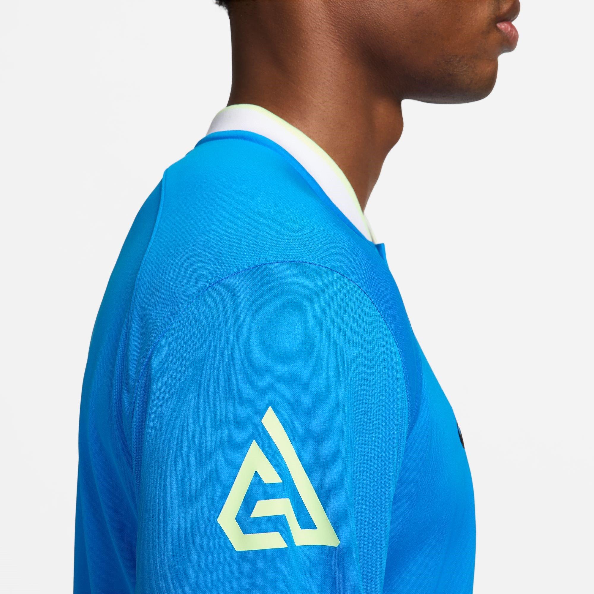 Foto Blå/Volt - Nike - Giannis Dri-FIT Long Sleeve Basketball Top Mens - 6