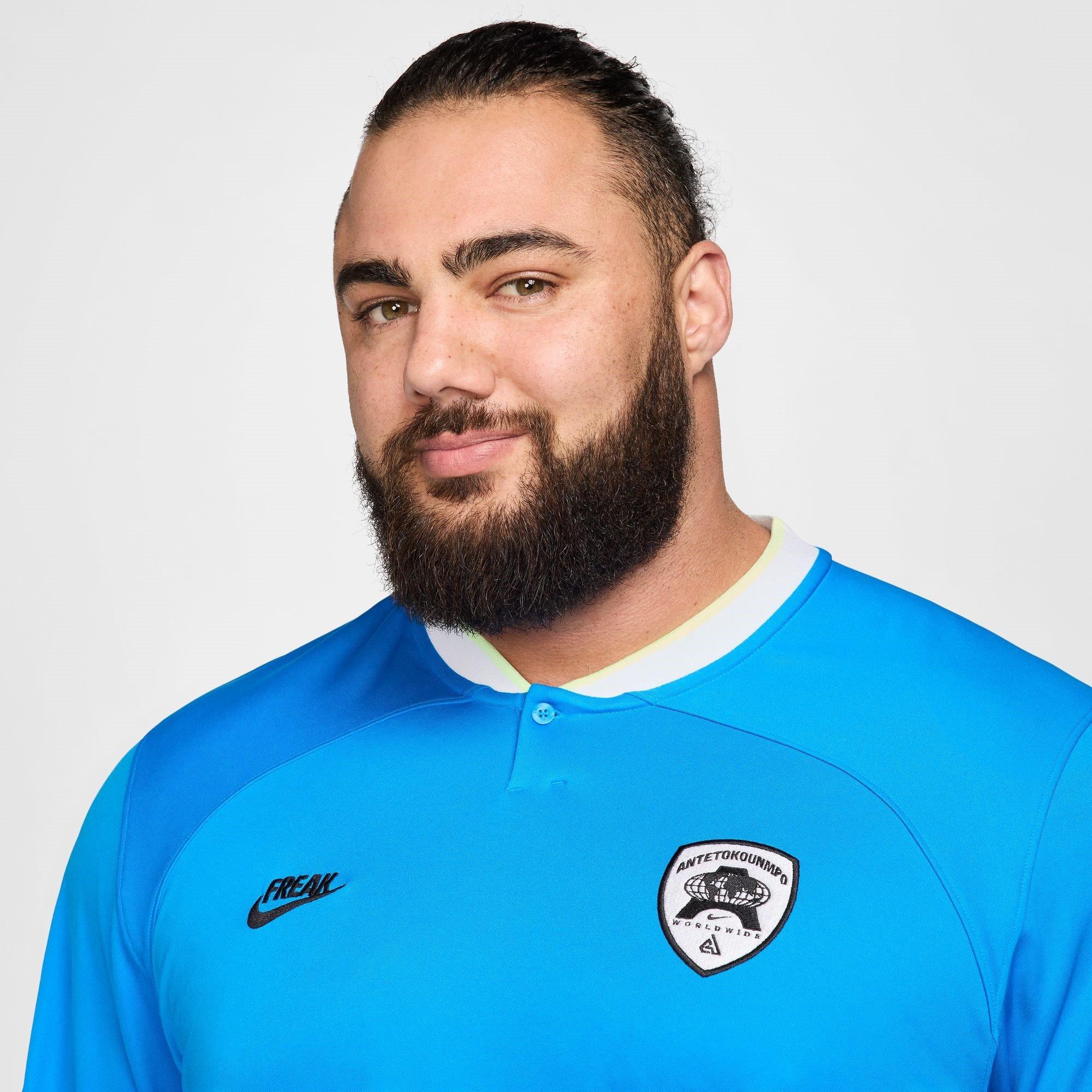 Foto Blå/Volt - Nike - Giannis Dri-FIT Long Sleeve Basketball Top Mens - 10