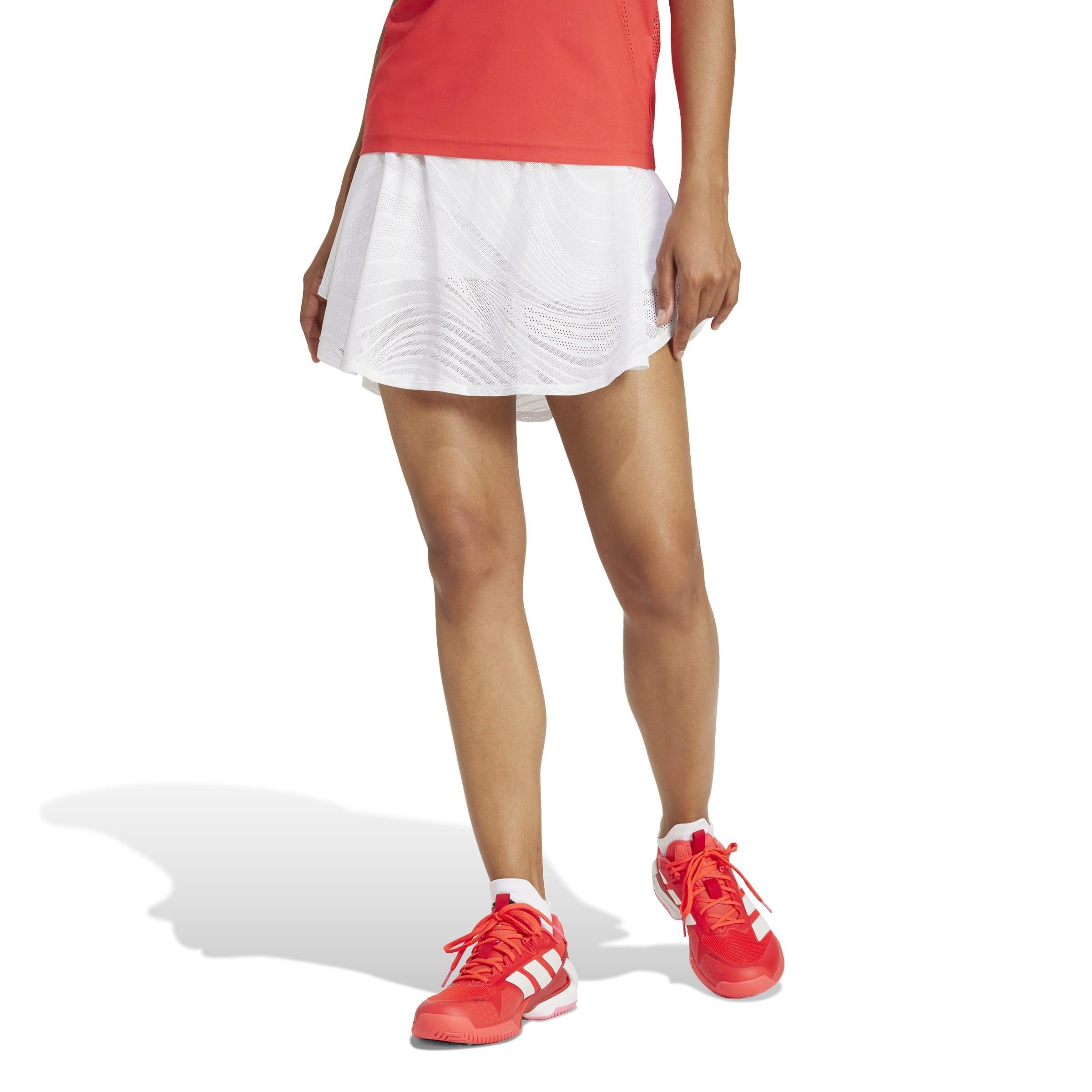 White - adidas - Wow Skirt Pro Performance Tennis Skirt - 2