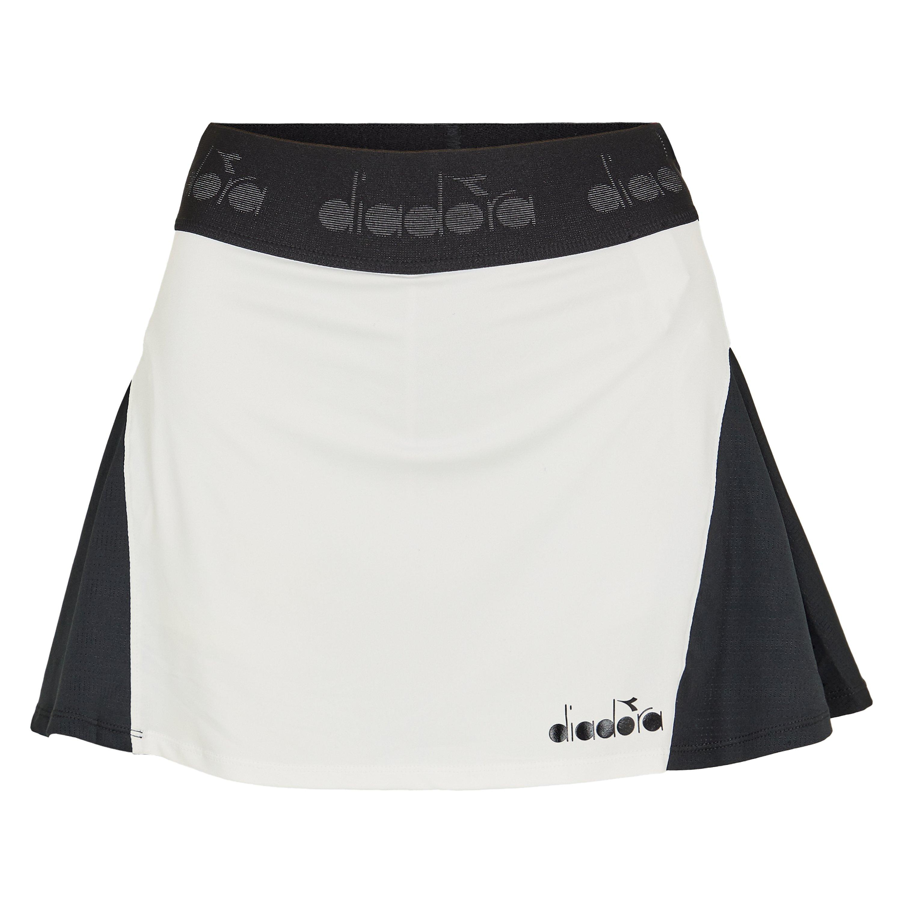 Diadora Women's Optical Wht L Performance Tennis Skirt - 10 (S)