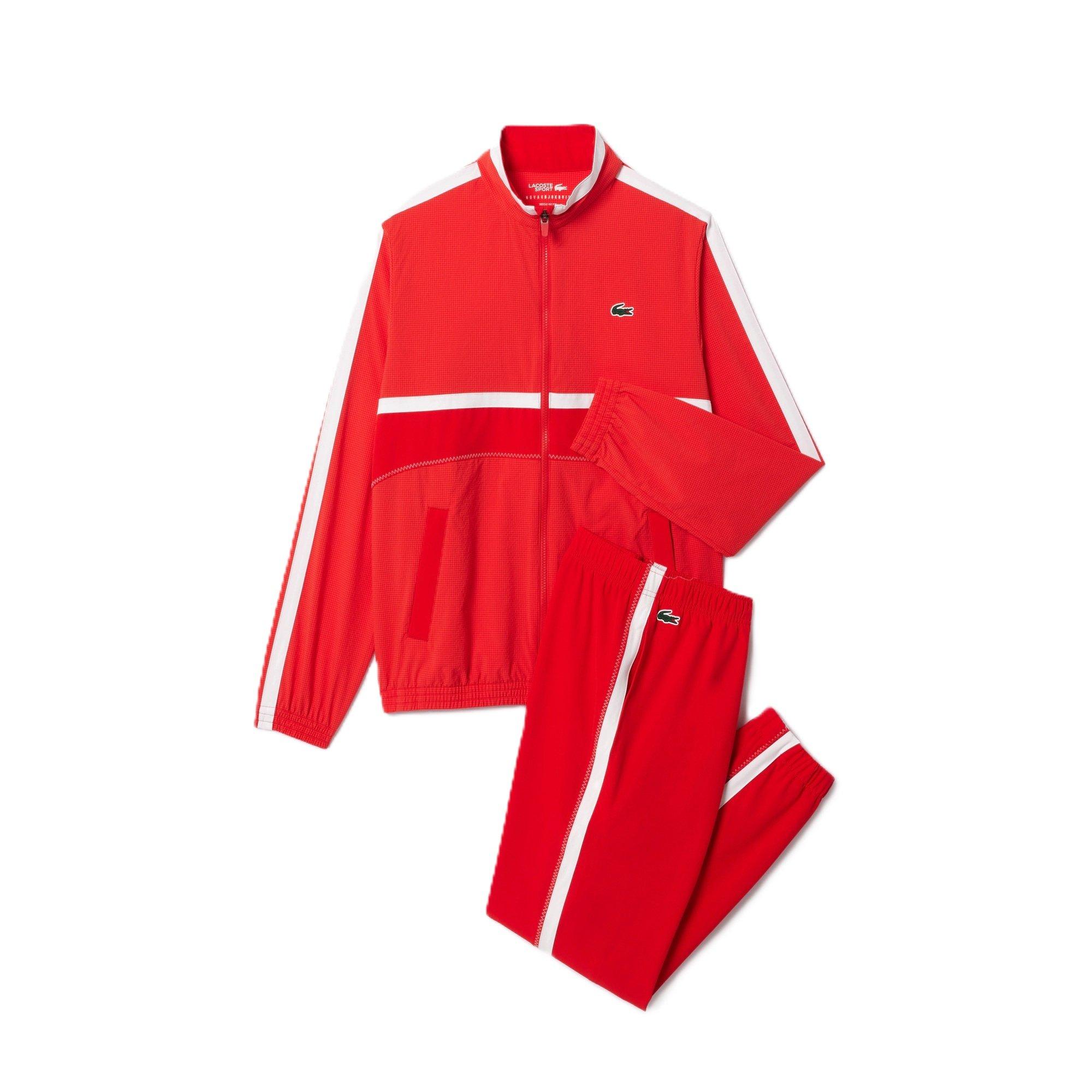 LACOSTE レッド ジャージ　値下げ交渉あり Lacoste Men's Poly Tracksuit | Cruise Fashion
