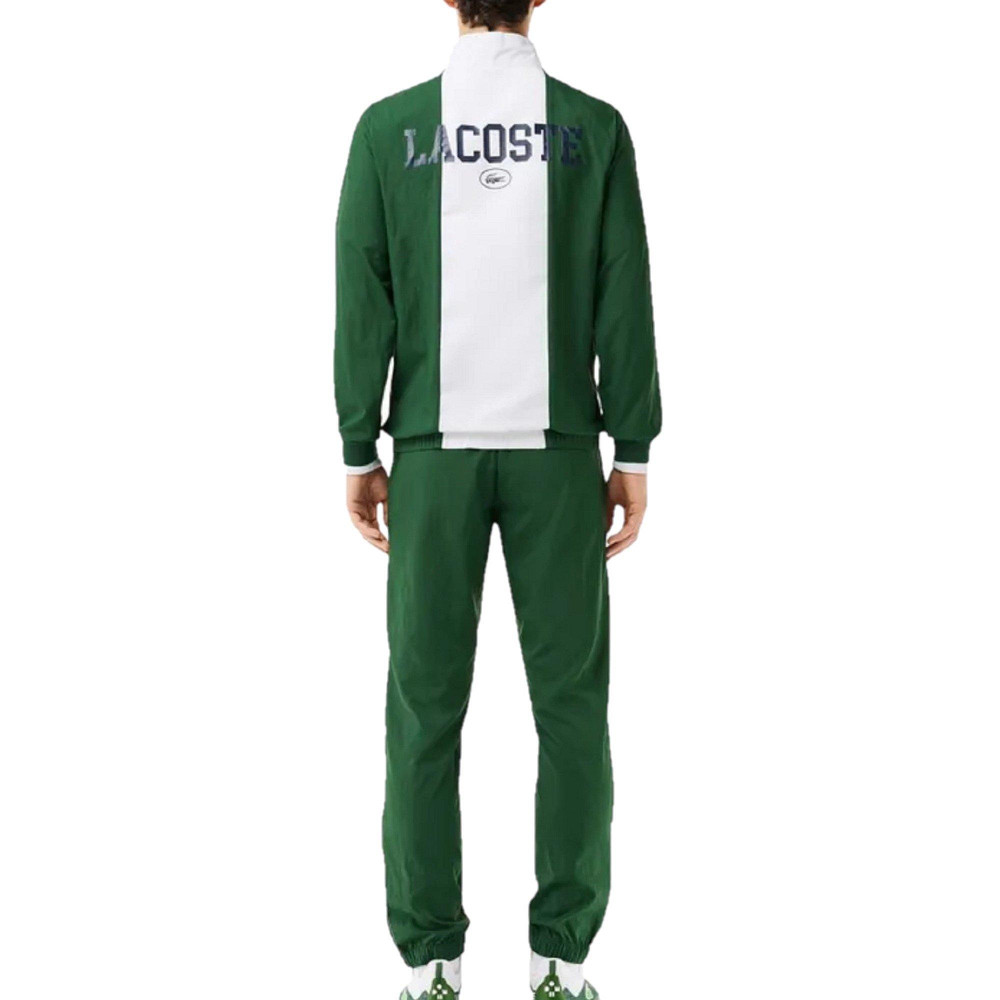 Green/White - Lacoste - Men's Poly Tracksuit - 2