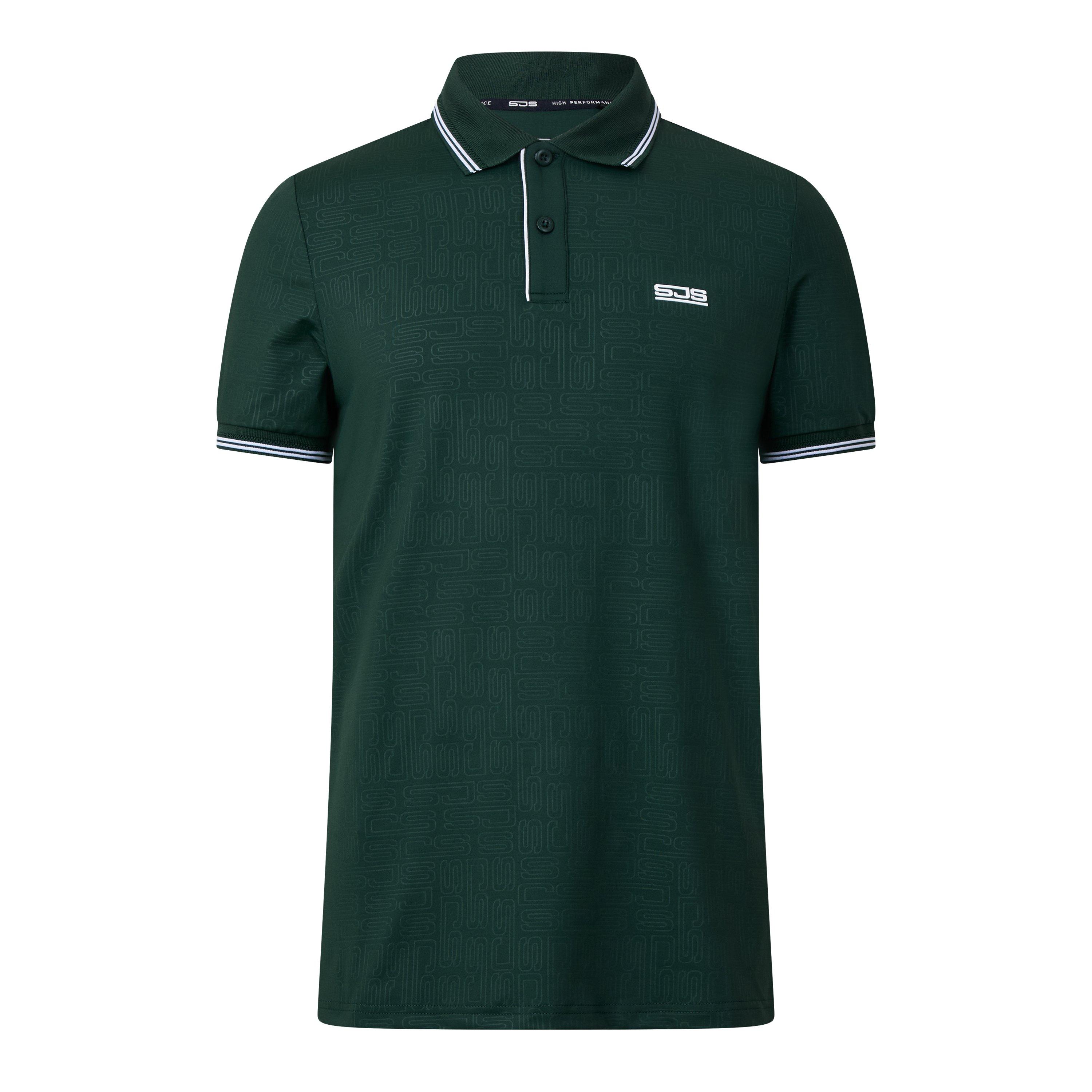 Retro Grøn - Sjeng Sports - Men's Chiel Short Sleeve Performance Polo Shirt - 1