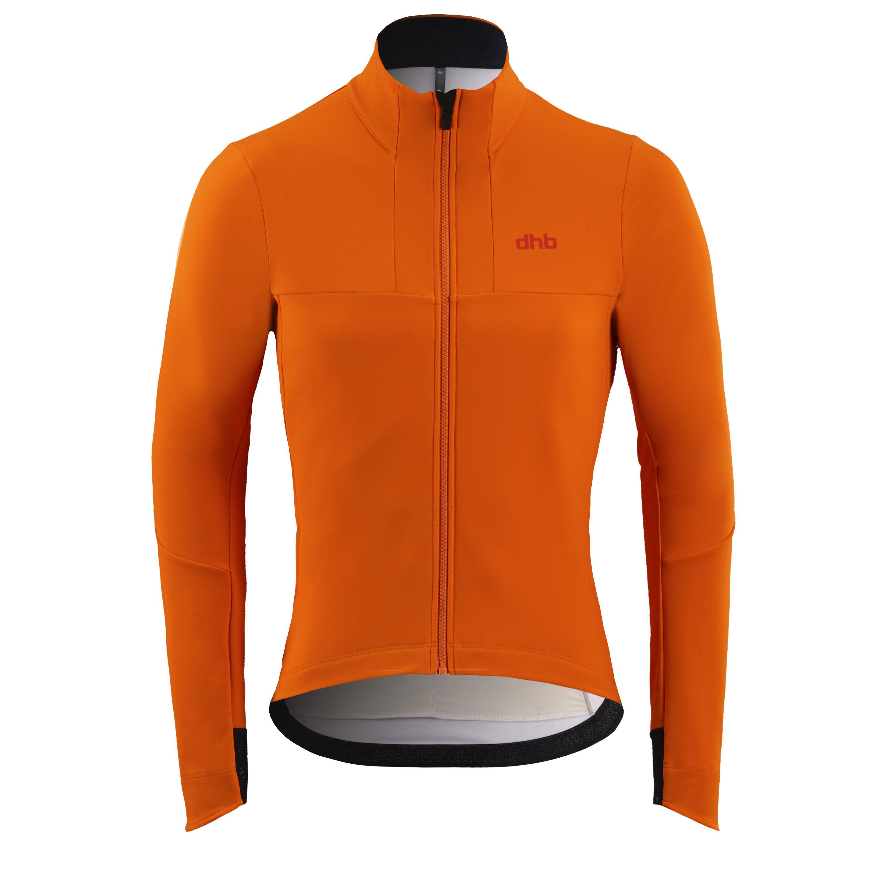 Orange/Exubera - Dhb - Men's Aeron All Winter Waterproof Windproof Softshell Jacket - 1