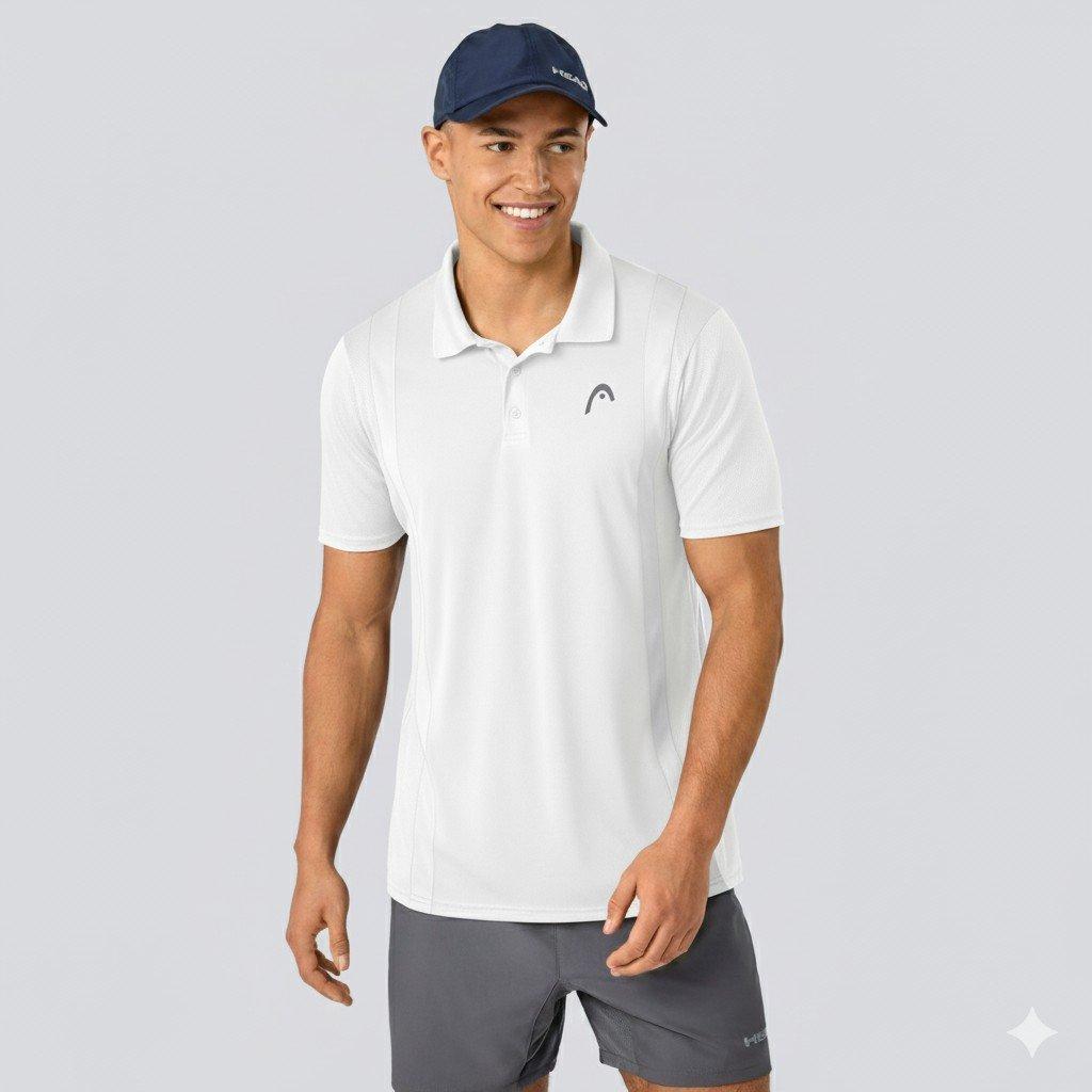 White - HEAD - Club 25 Tech Polo - 1