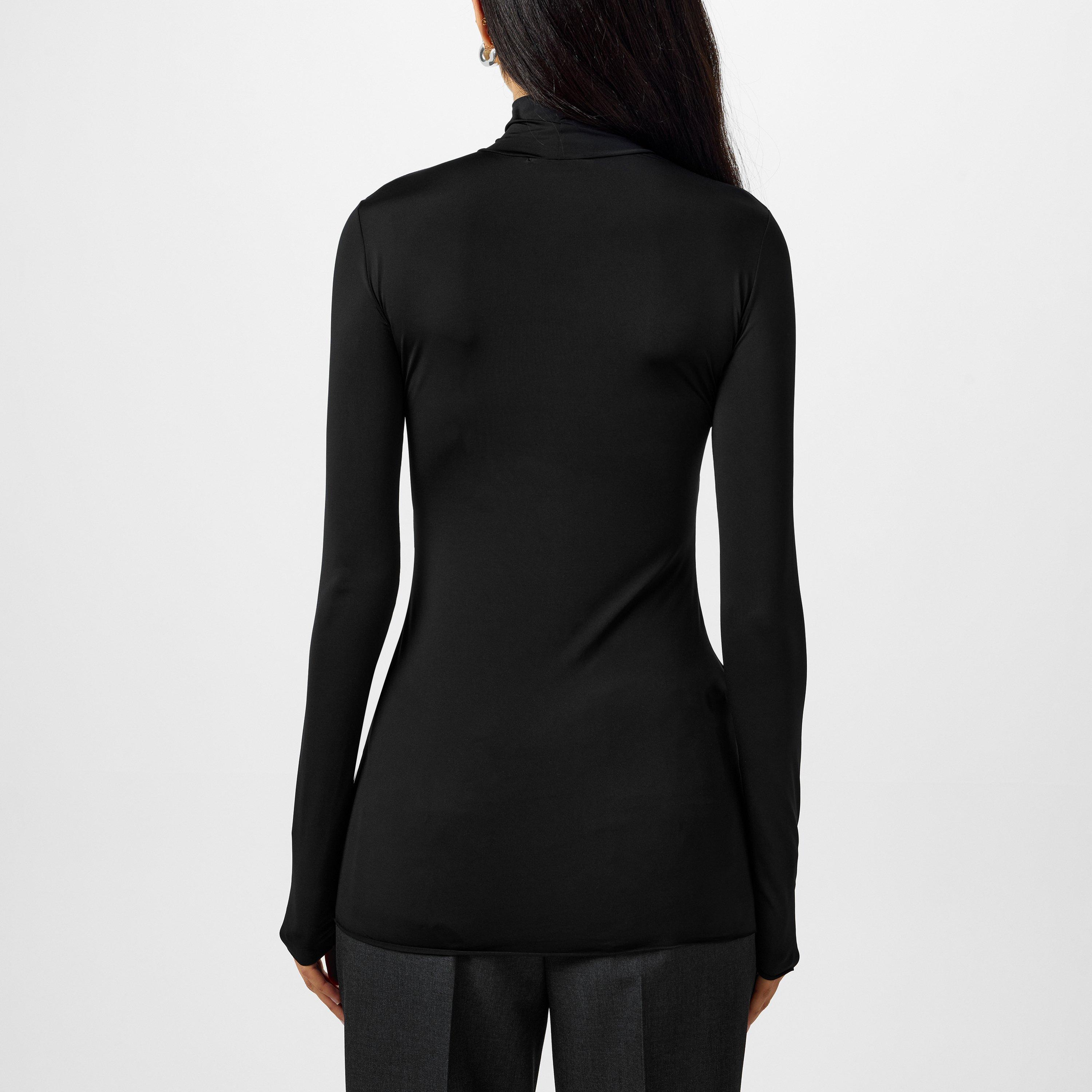 Nero - Prada - Jersey Turtleneck Top - 4